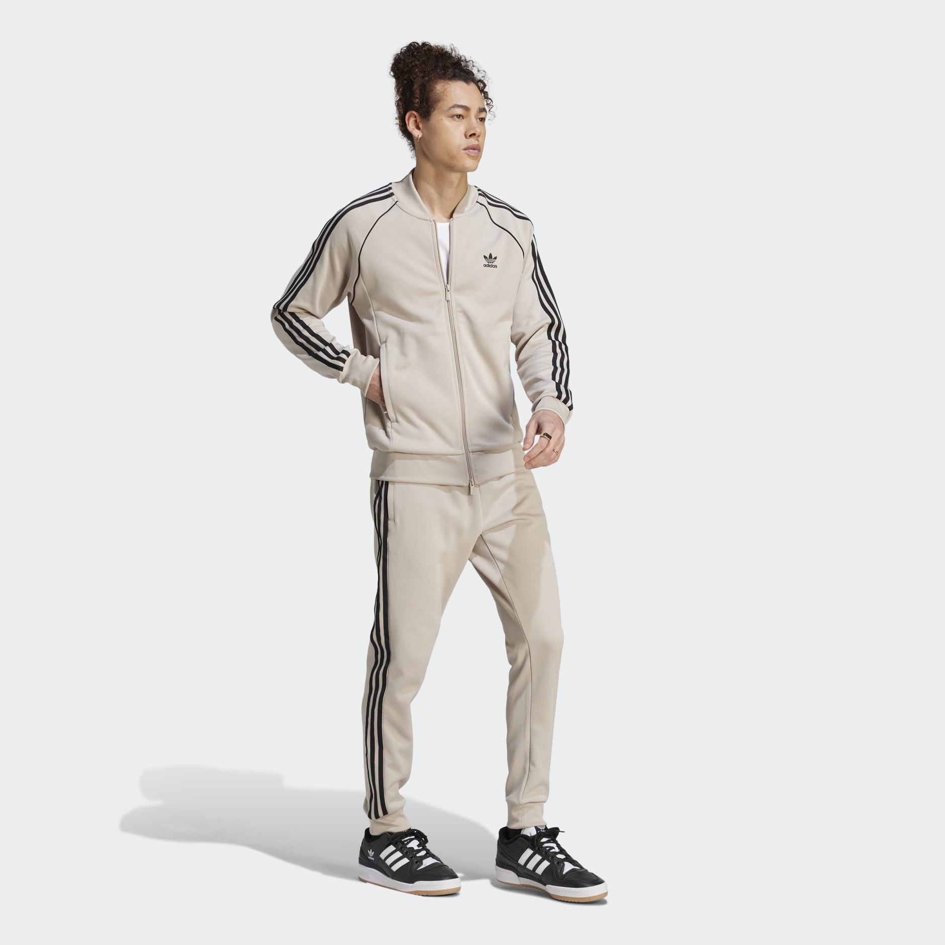 Clothing - Adicolor Classics SST Track Jacket - Beige | adidas South Africa