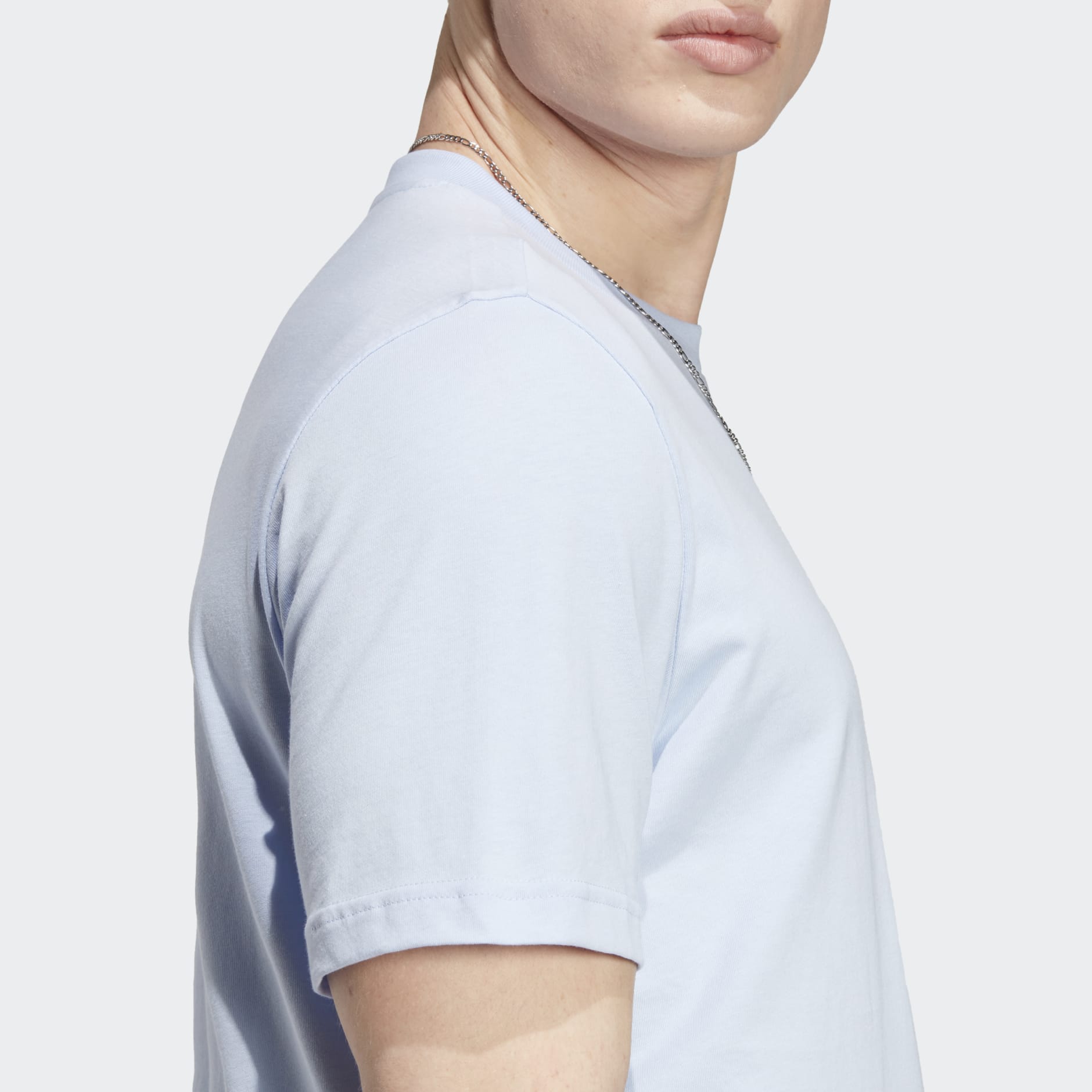 Men\'s Clothing - TREFOIL - | Blue ESSENTIALS Qatar adidas TEE