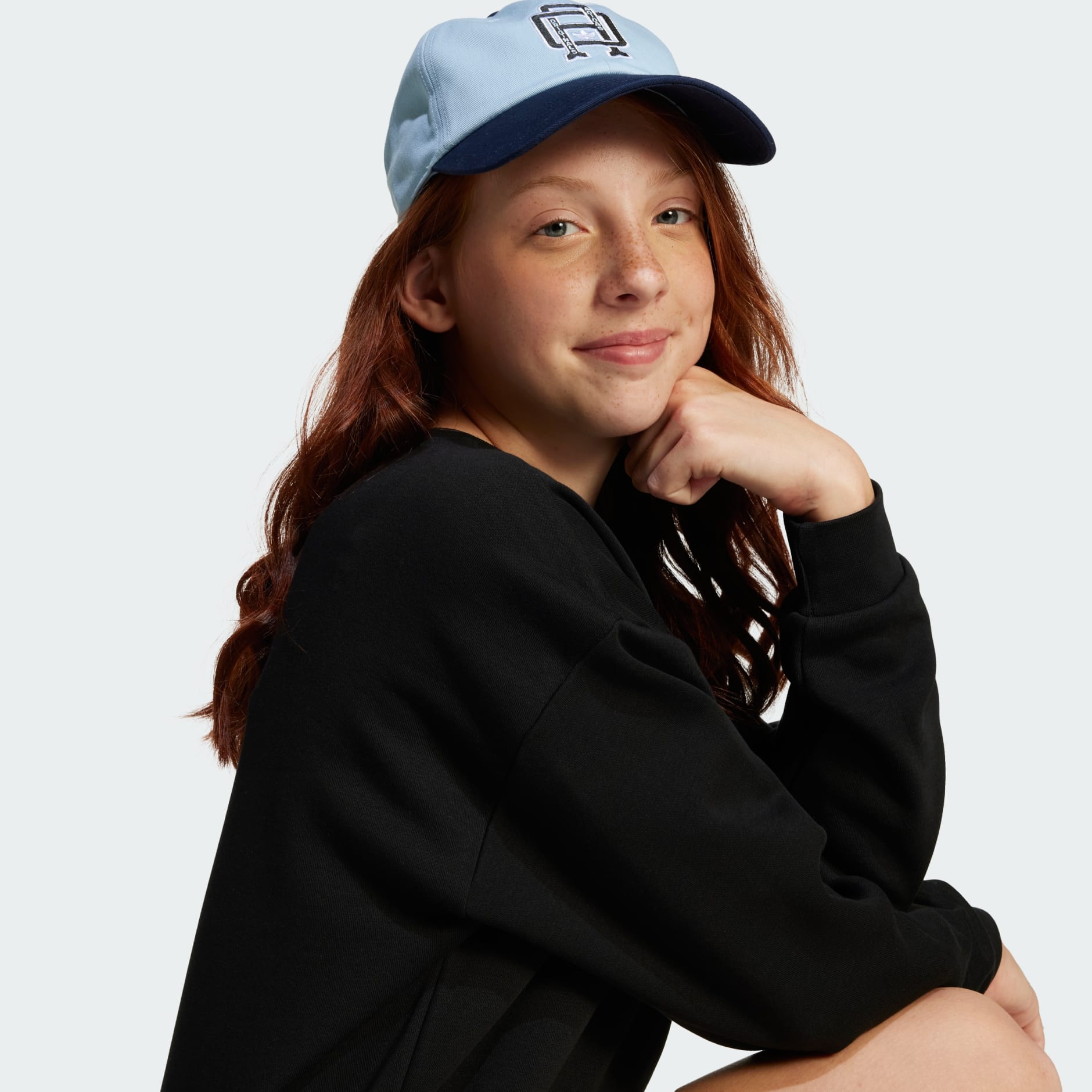 Bluză cu croială relaxată cu guler rotund pentru copii