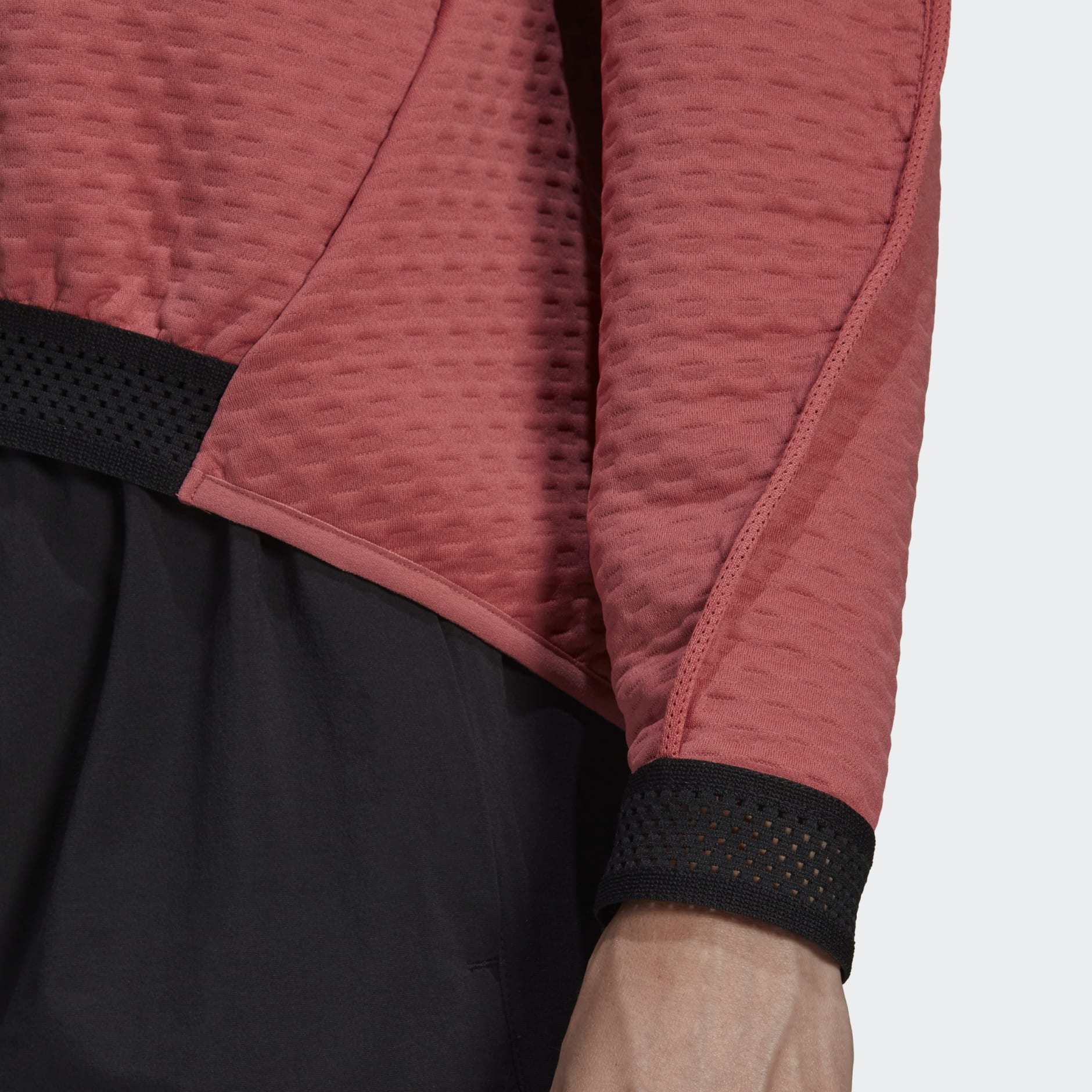 Clothing - Terrex Hike 1/2 Zip Fleece - Red | adidas South Africa