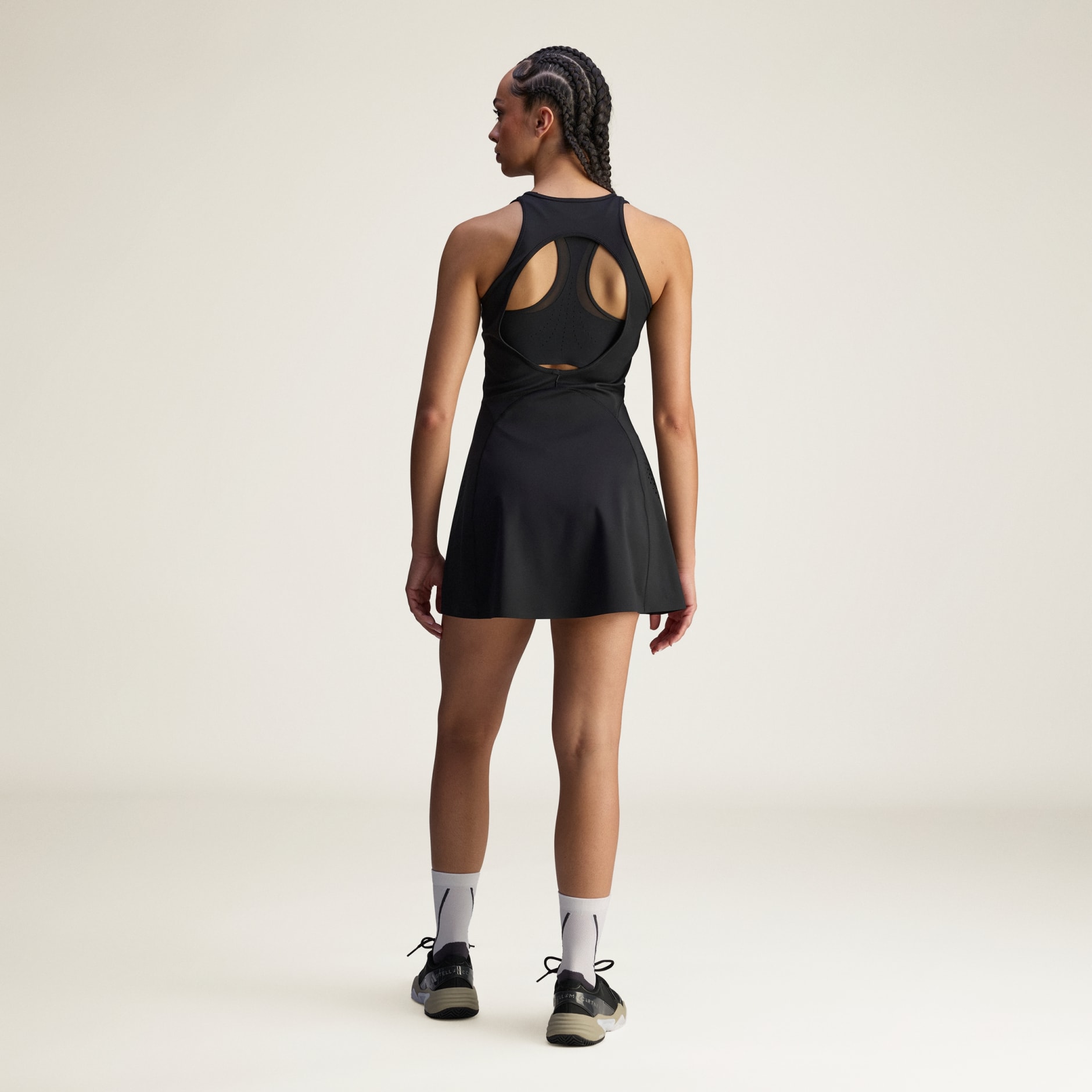 【送料&関税込】Stella McCartney Cross/strap Sleeveless Dres CLOTHING - adidas By Stella McCartney Training Dress - Black