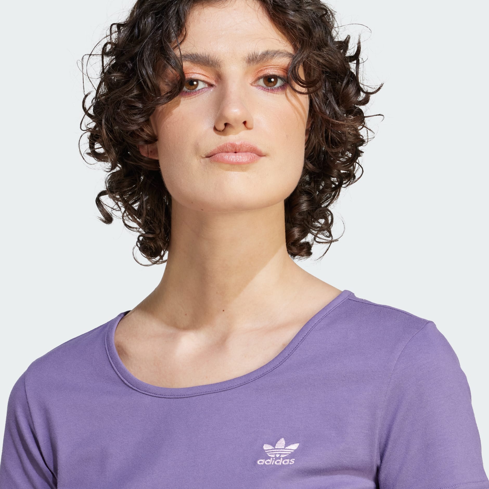 Clothing - Short Tee - Purple | adidas South Africa