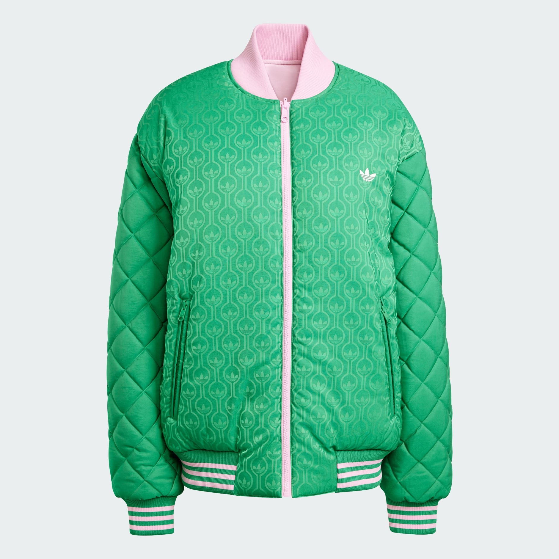 Adidas green reversible jacket on sale