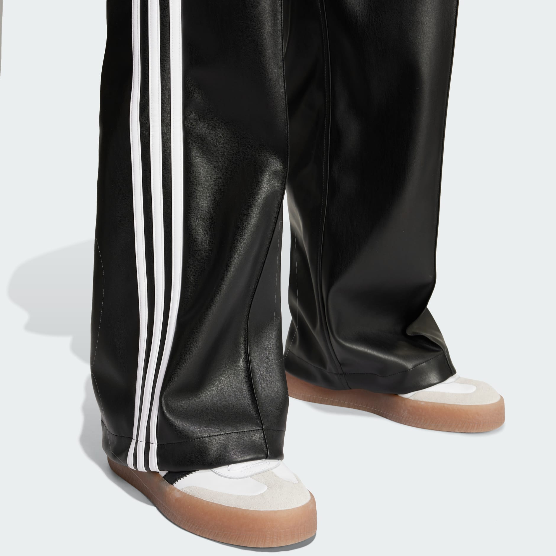 Clothing - Firebird Pleather Pants - Black | adidas South Africa