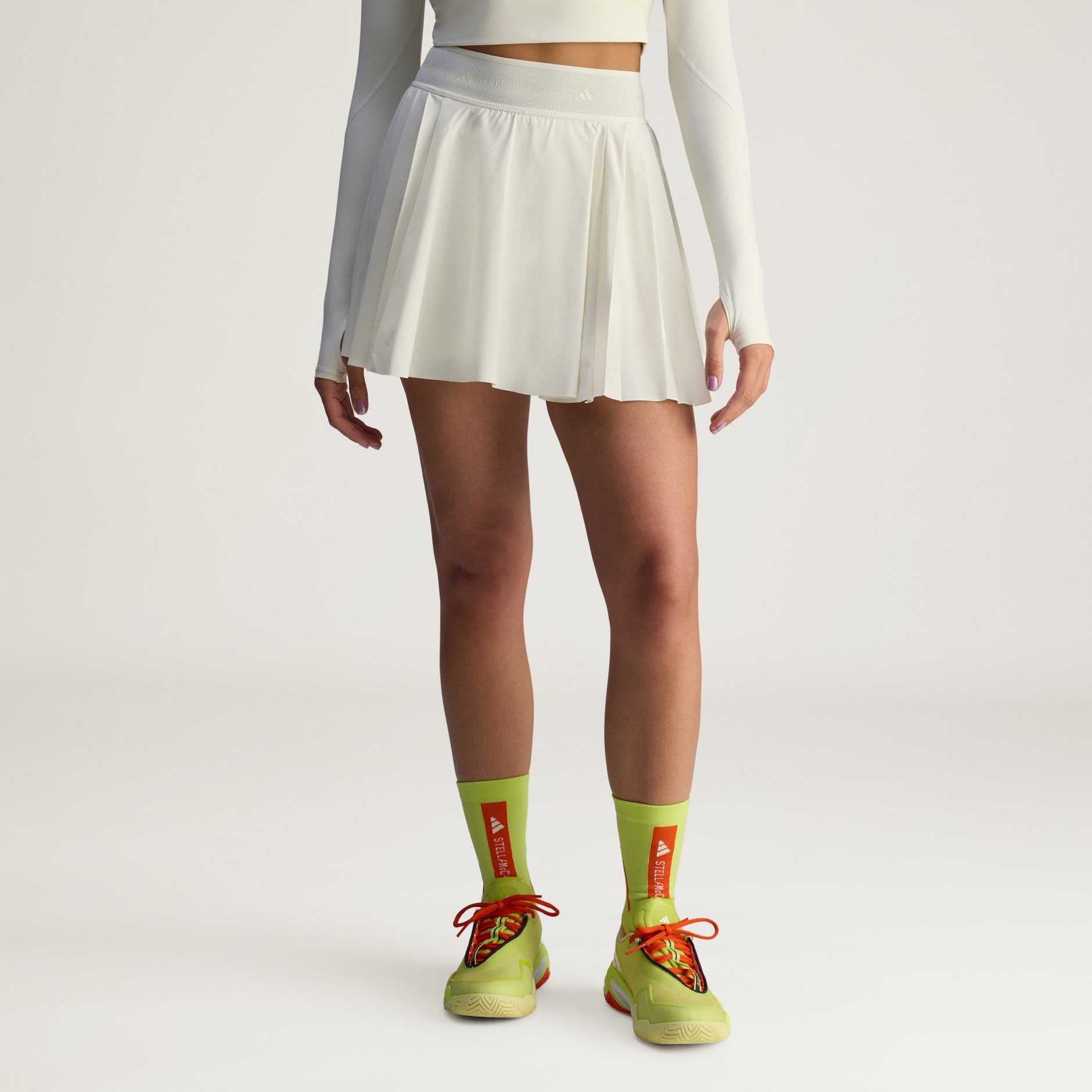 Fustă-pantalon plisată adidas by Stella McCartney Training