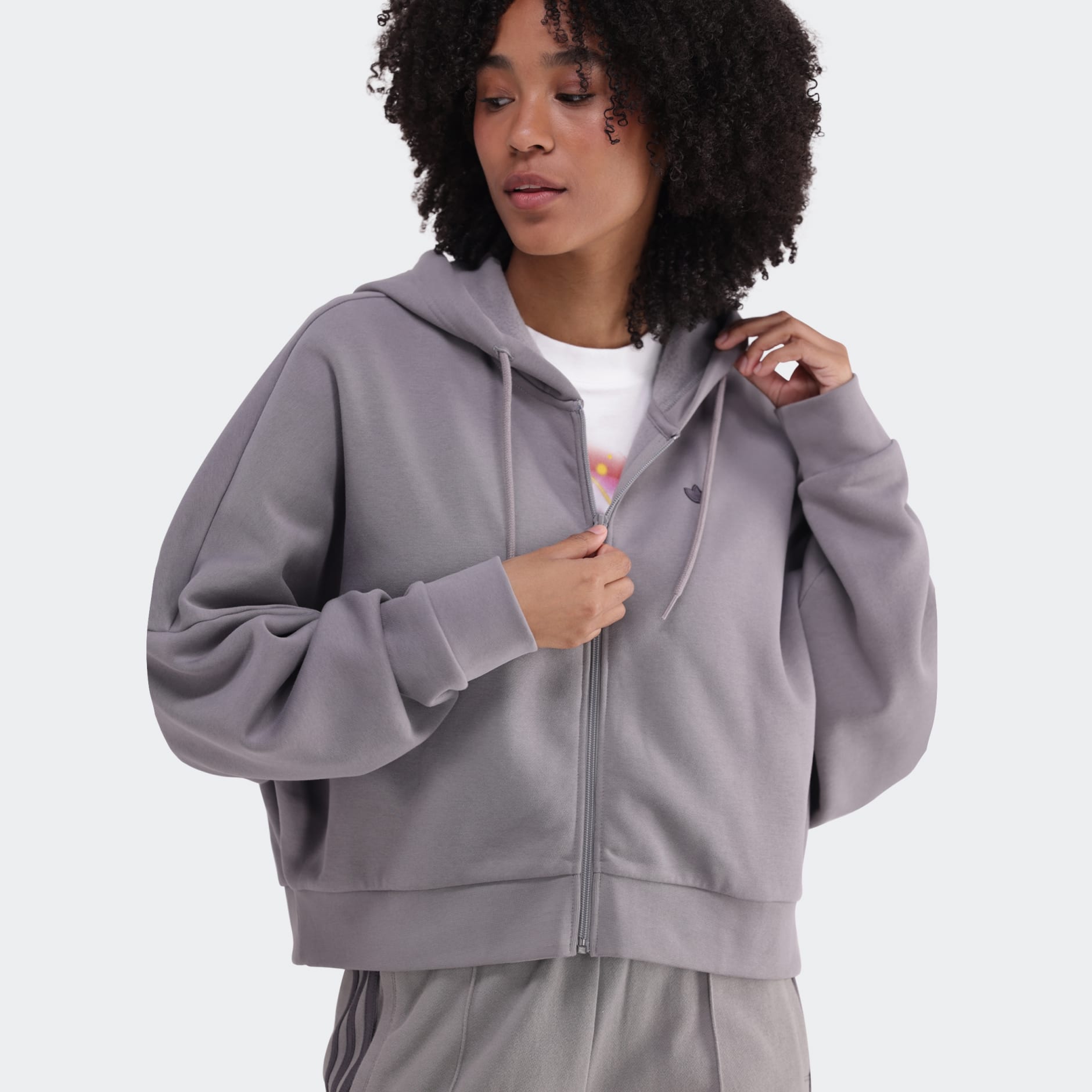 Essentials Short Full-Zip French Terry Hoodie