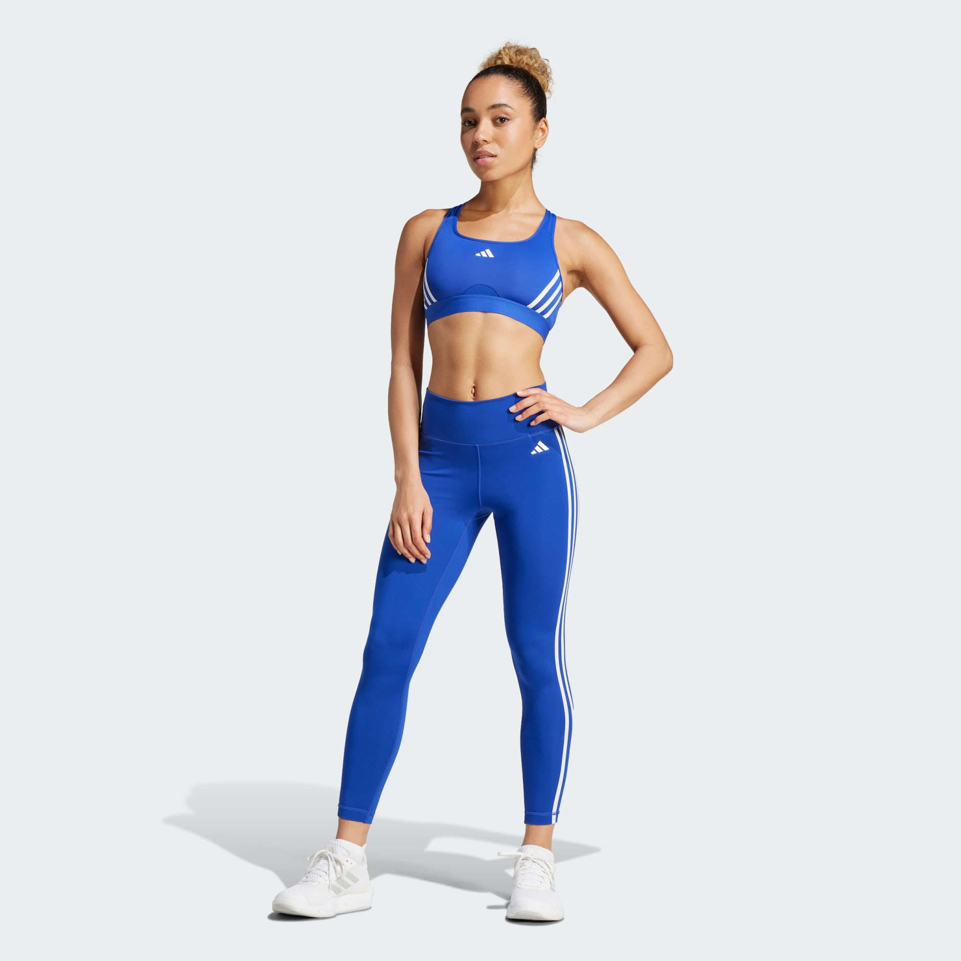 Train Essentials 3-Stripes High-Waisted 7/8 Leggings