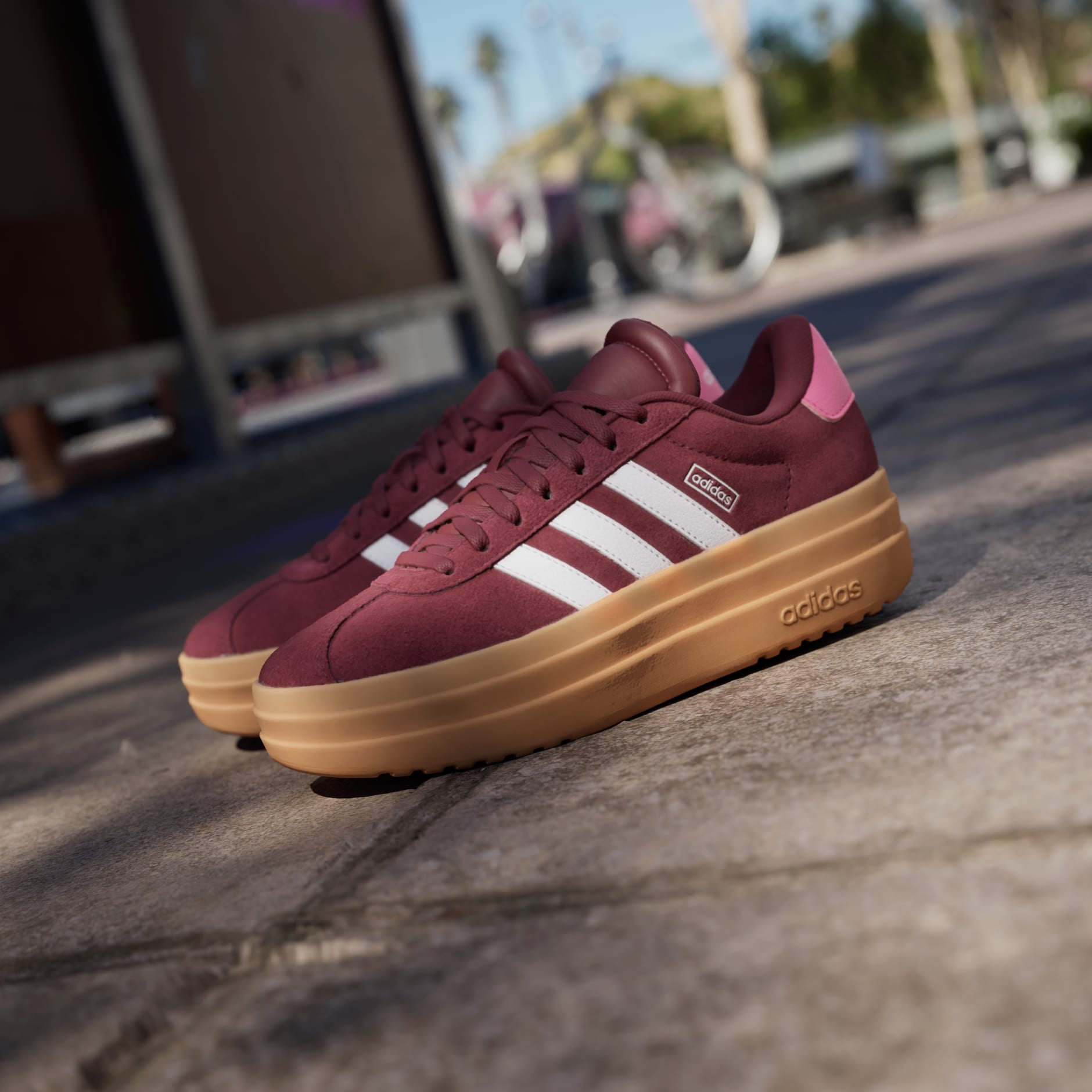 Shoes VL Court Bold Shoes Kids Burgundy adidas South Africa