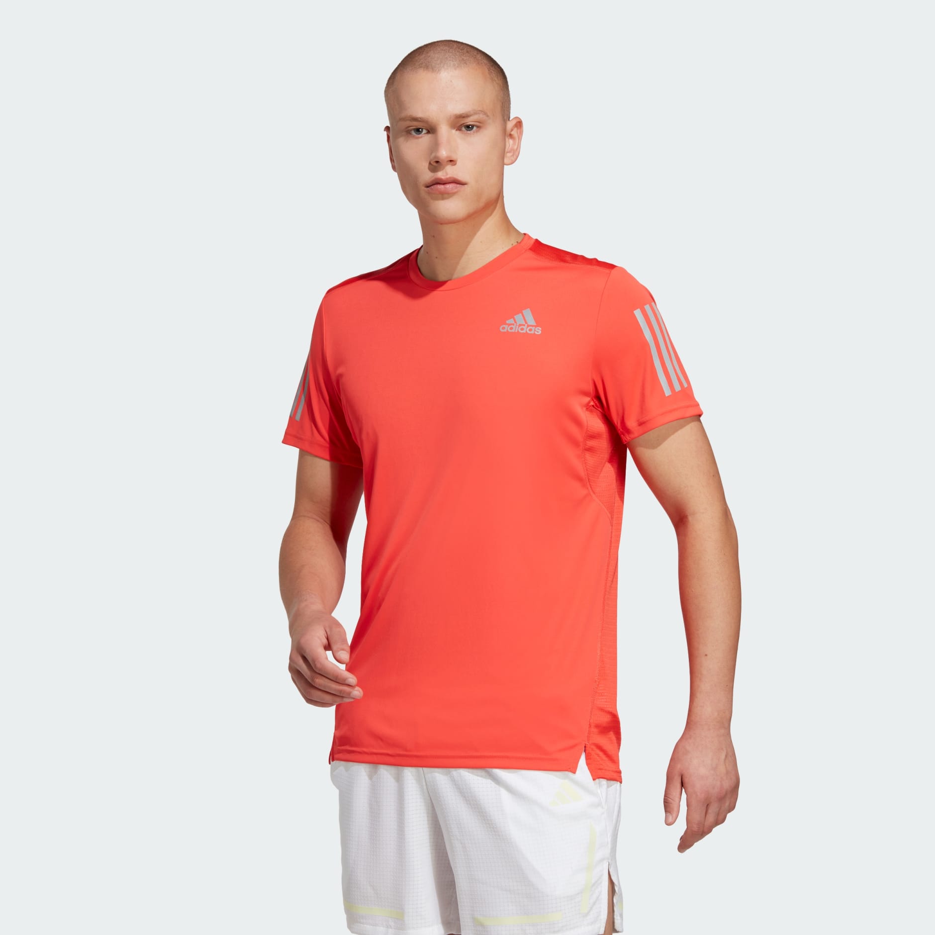 Adidas tee shirt clearance rouge