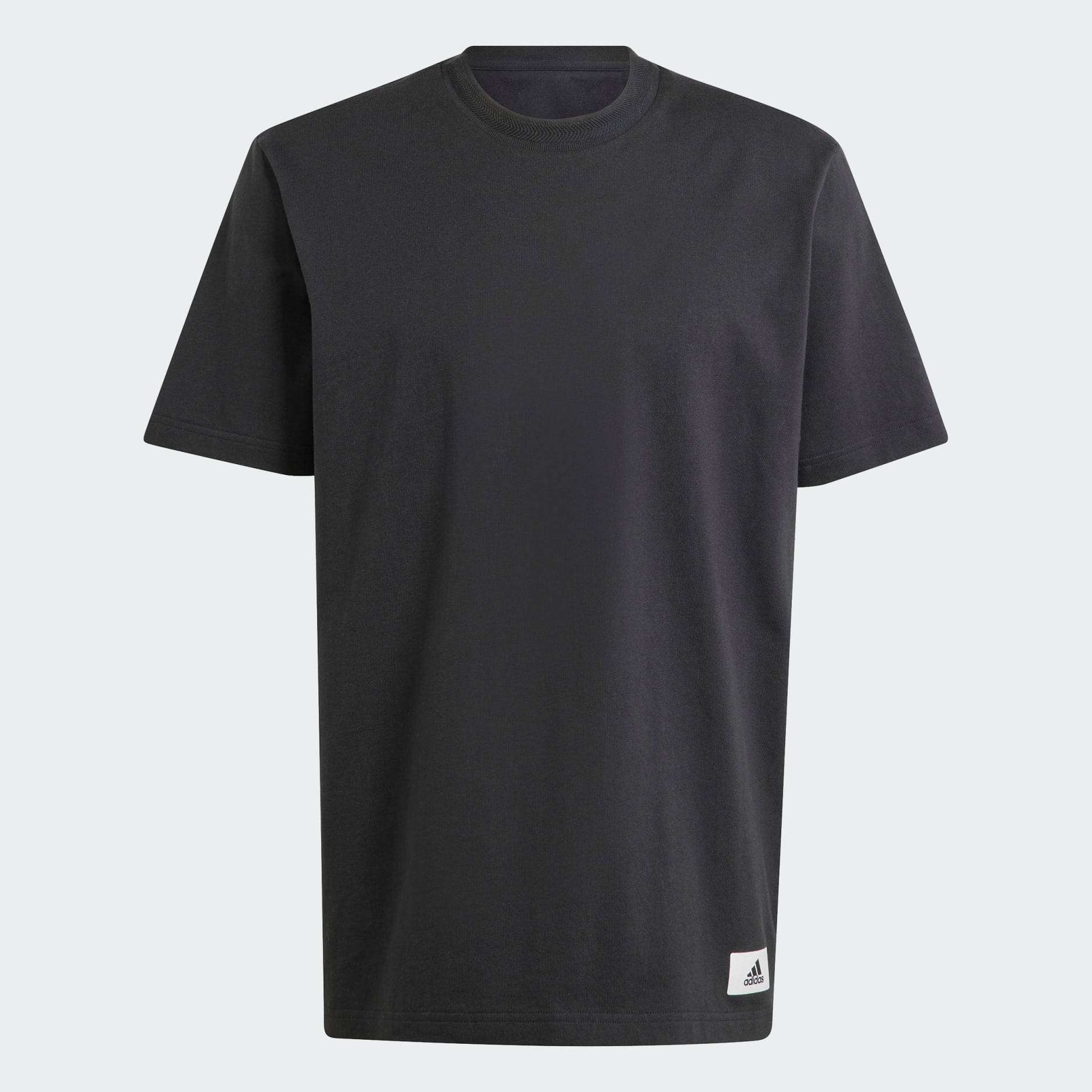 Plain black sales adidas shirt