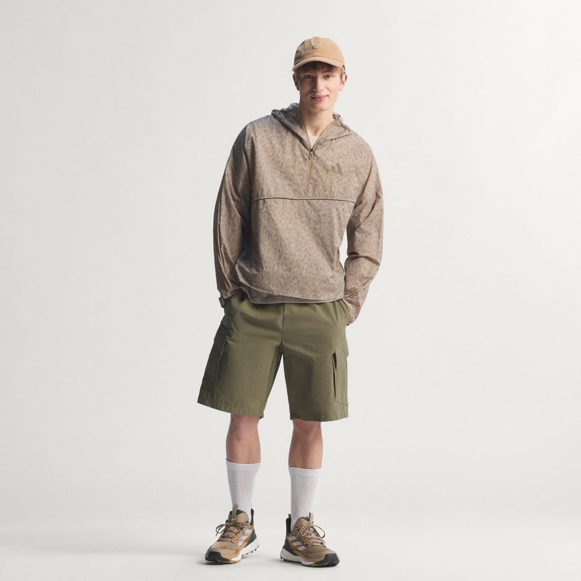 Hanorac rezistent la v&acirc;nt Terrex Xploric CLIMA365 cu imprimeu