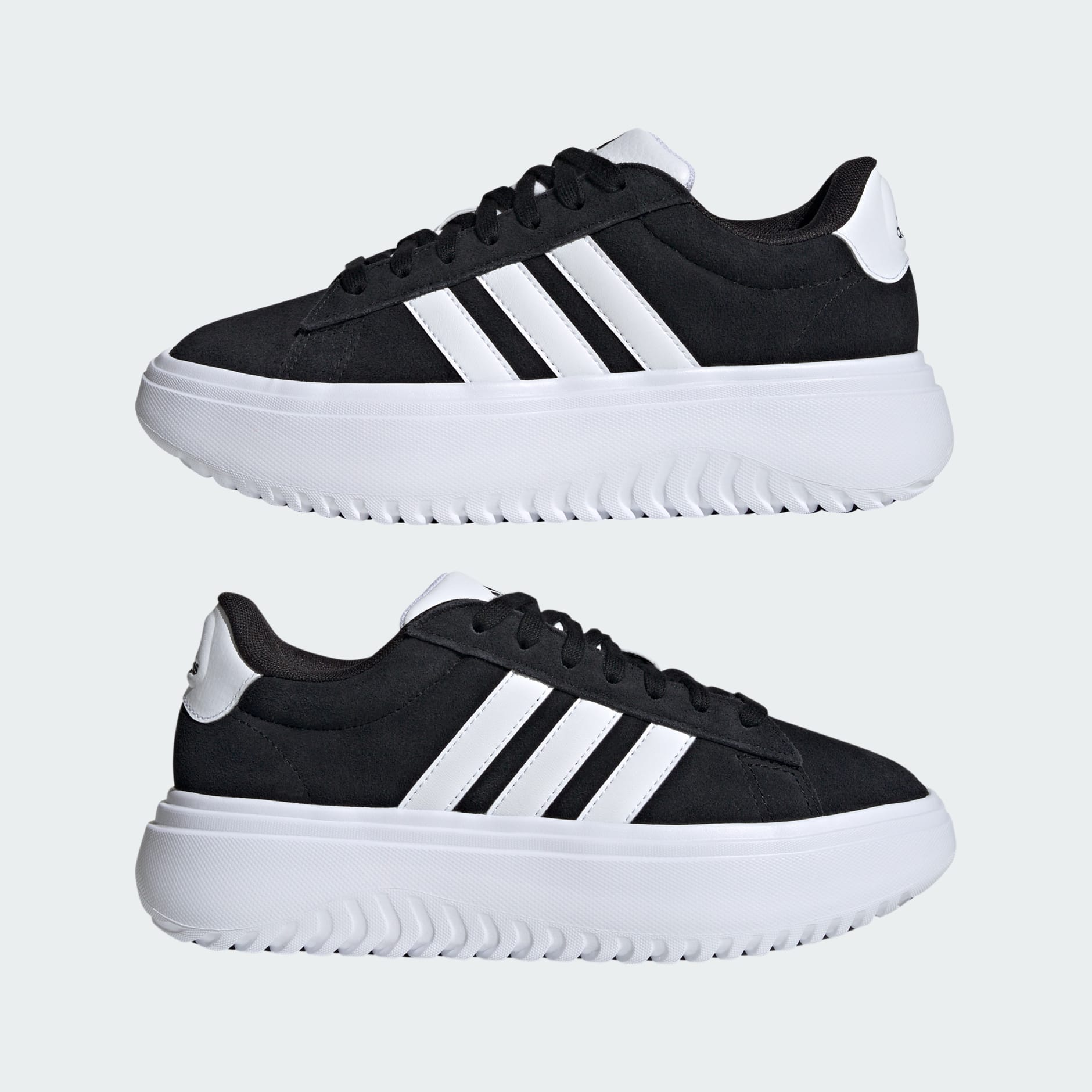 Shoes - Grand Court Platform Shoes - Black | adidas South Africa