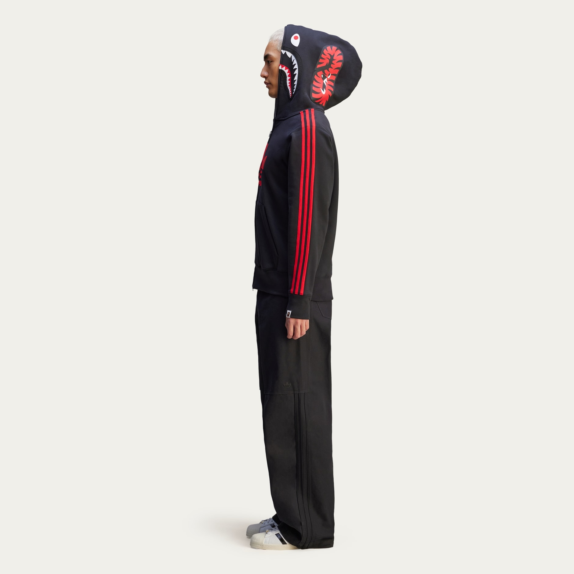 adidas BAPE Ultimate Shark Hoodie - Black | adidas GH