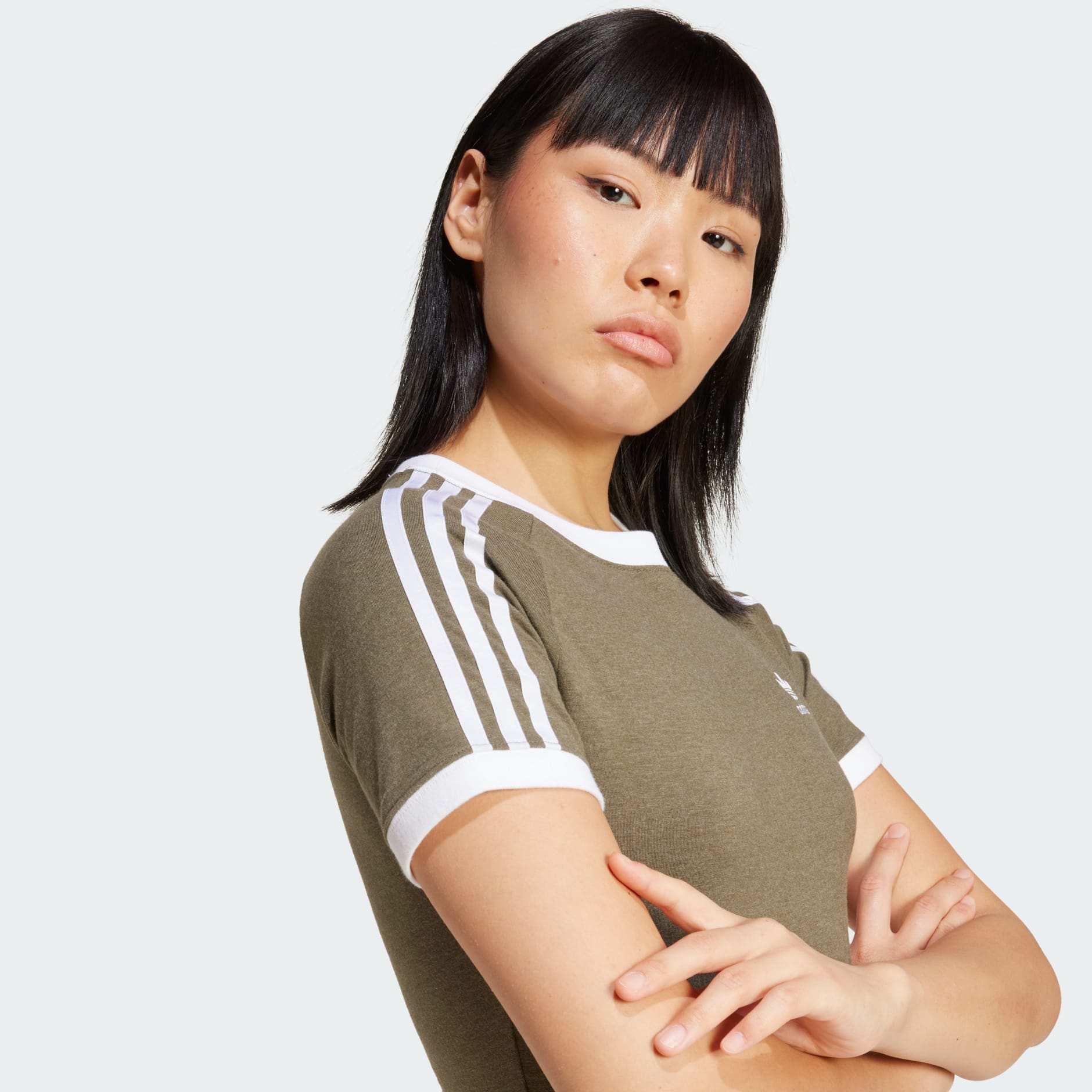 3-Stripes Slim Raglan Tee