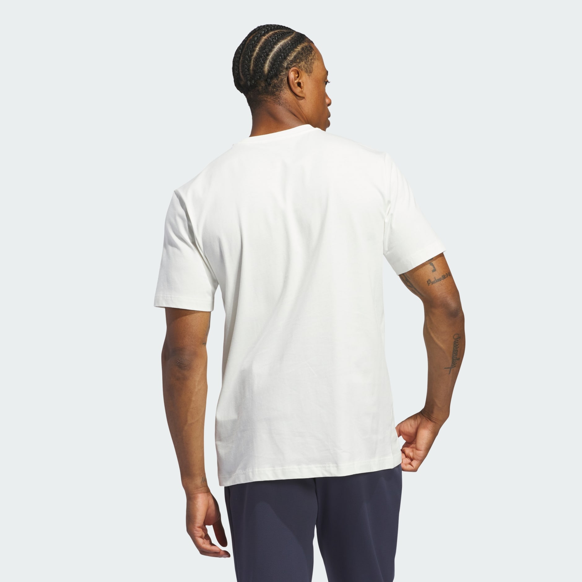 adidas Lil Stripe Wedgie Tee - White | adidas LK