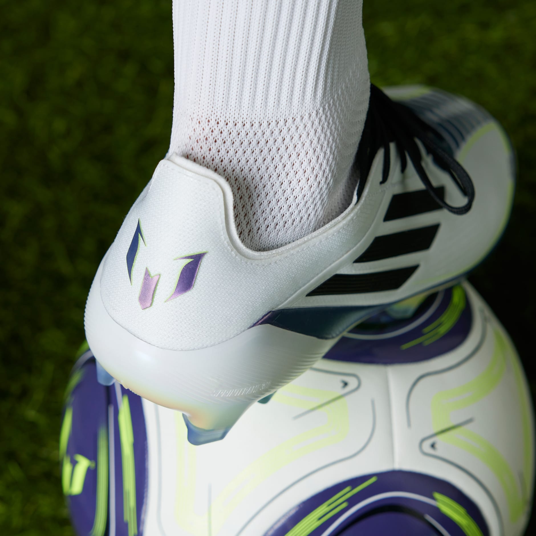 adidas F50 Elite Messi Firm Ground Soccer Cleats - White
