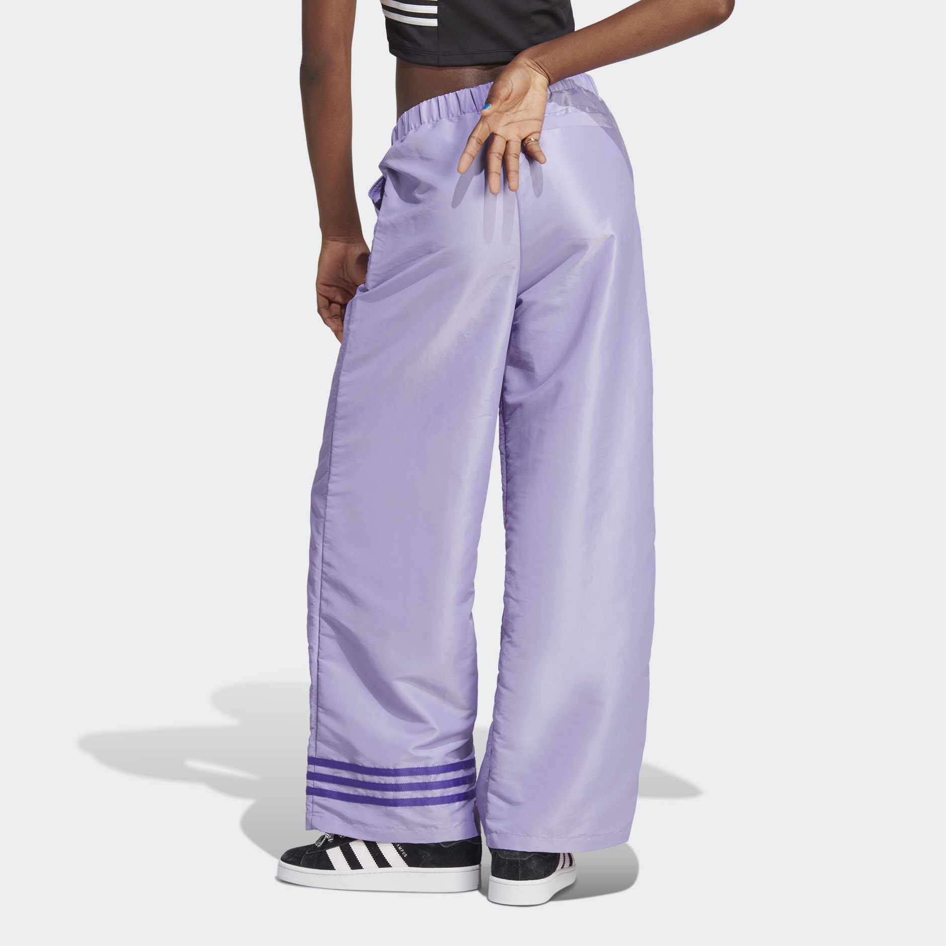 Vuiligheid stoeprand Downtown Women's Clothing - Wide Leg Pants - Purple | adidas Saudi Arabia