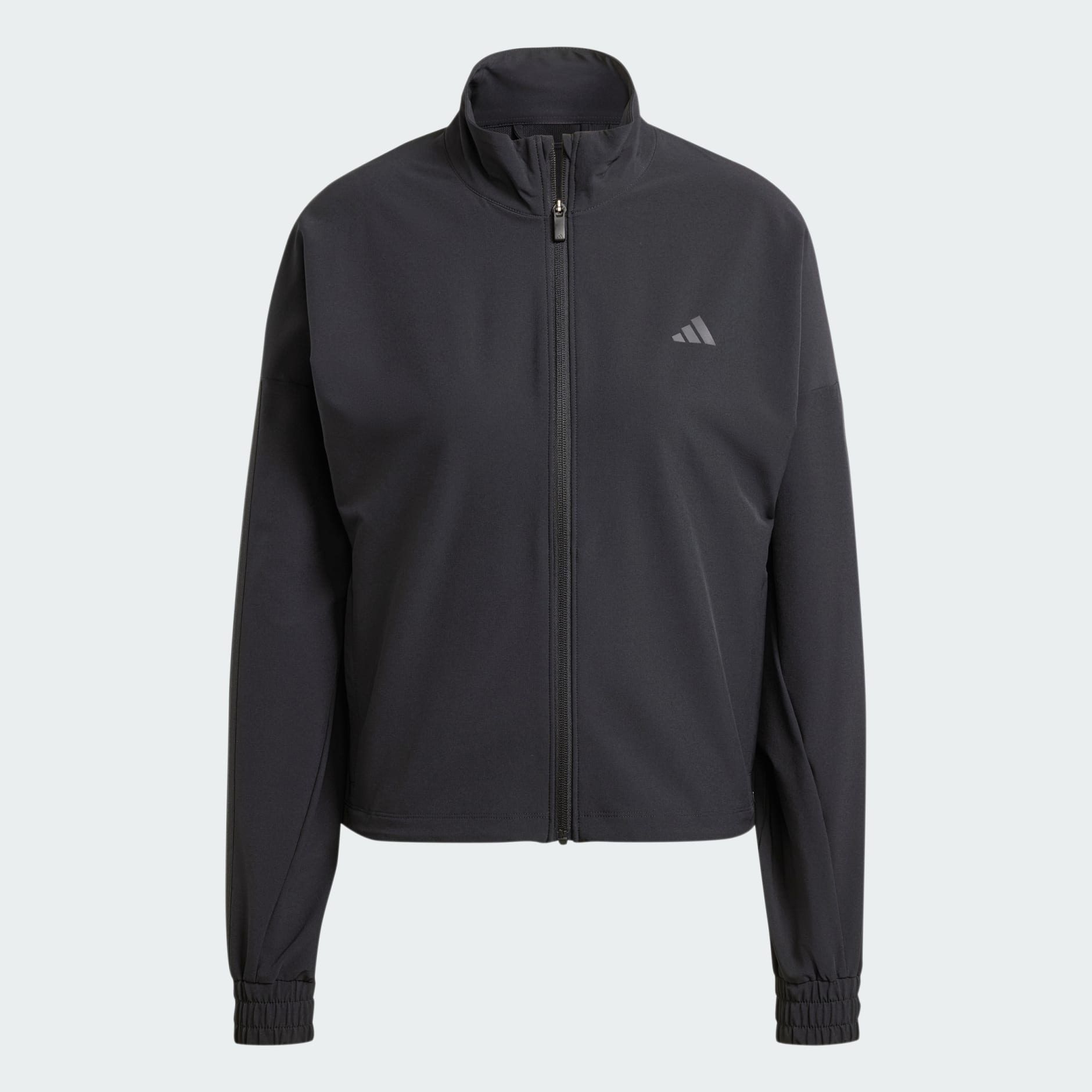 adidas Pacer All Gym Tonal 3 Stripes Woven Jacket Black adidas UAE