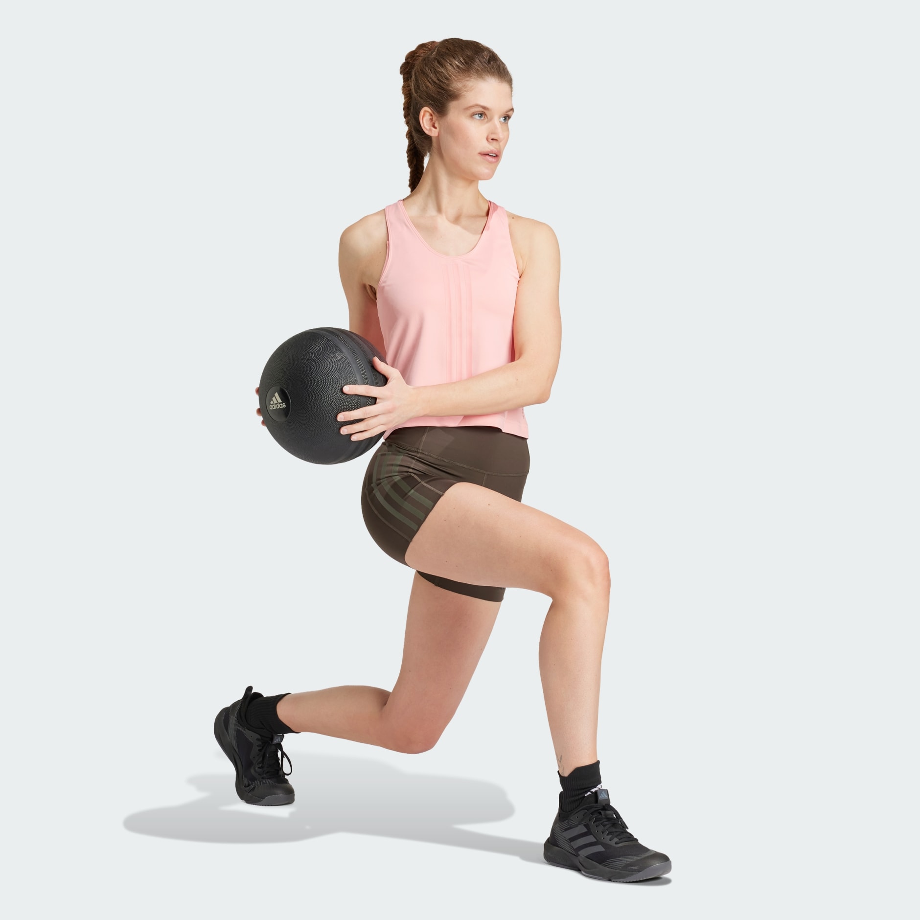 PrimeLift Reversible 3-Stripes Tight Fit Tank Top