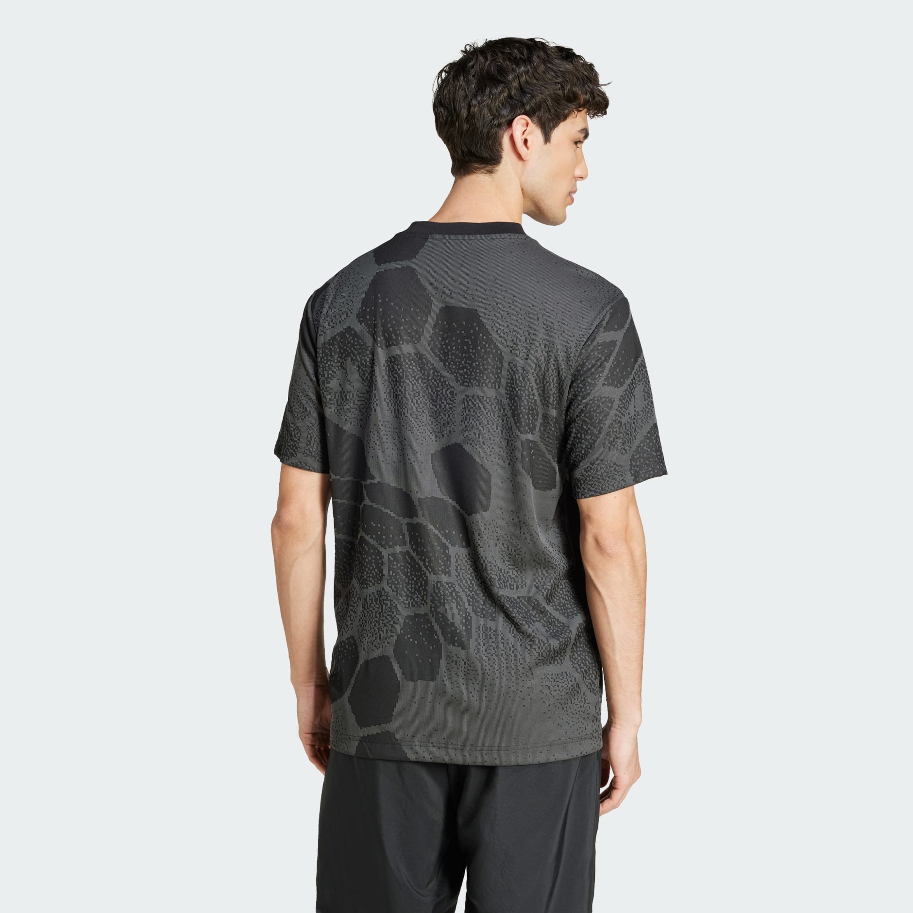 ★★Adairs★★ Tiro long sleeve jacquard jersey black IX1336 Hero_aa9457c7-0c98-4920-a2ad-