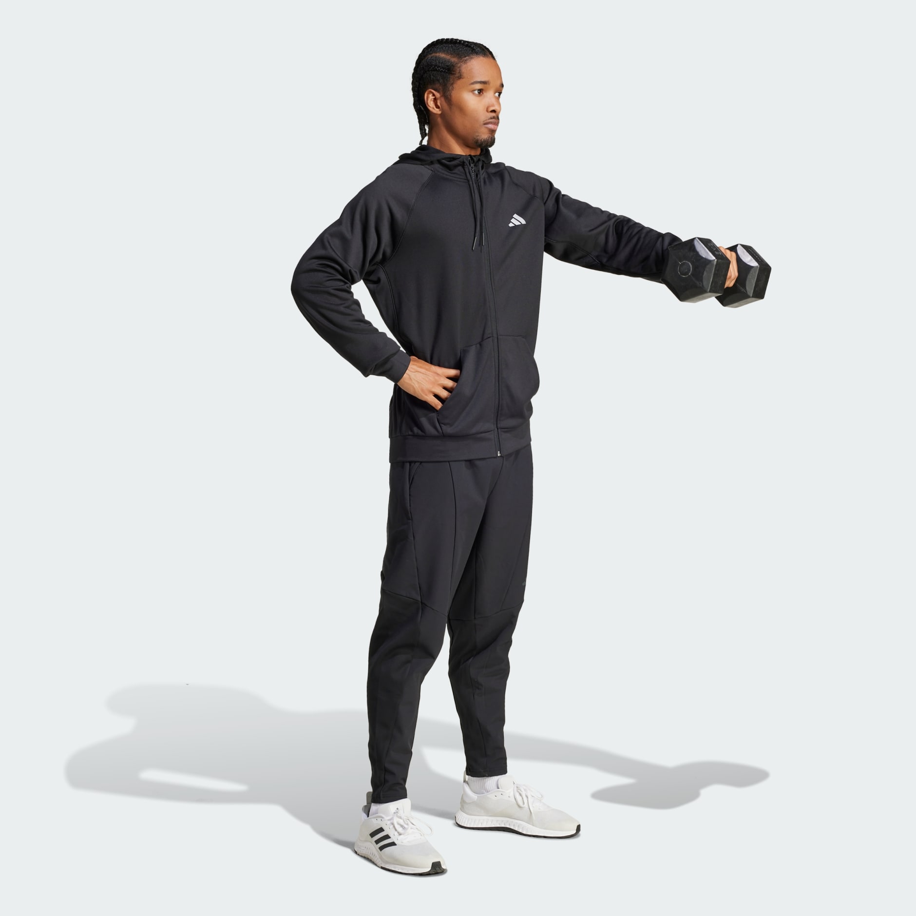 קפוצ‘ון פליז Game and Go Training Big עם רוכסן מלא ומיתוג שלושת הפסים