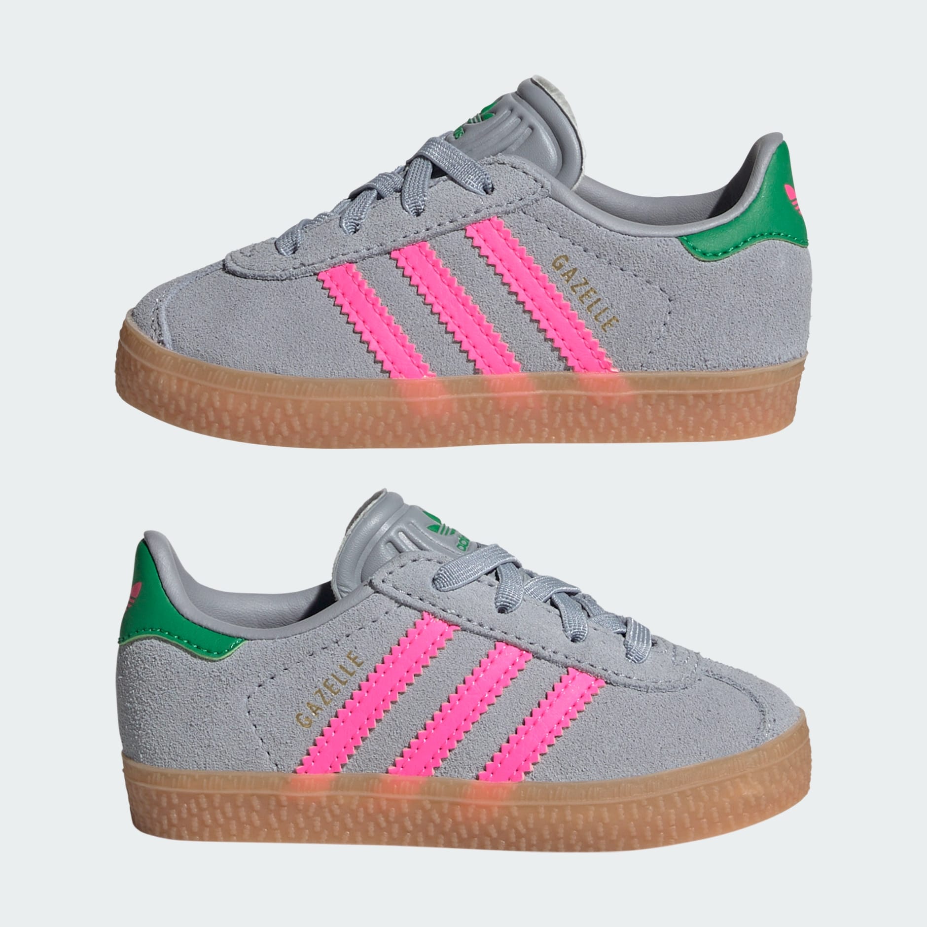 Pantofi cu șireturi elastice Gazelle pentru copii