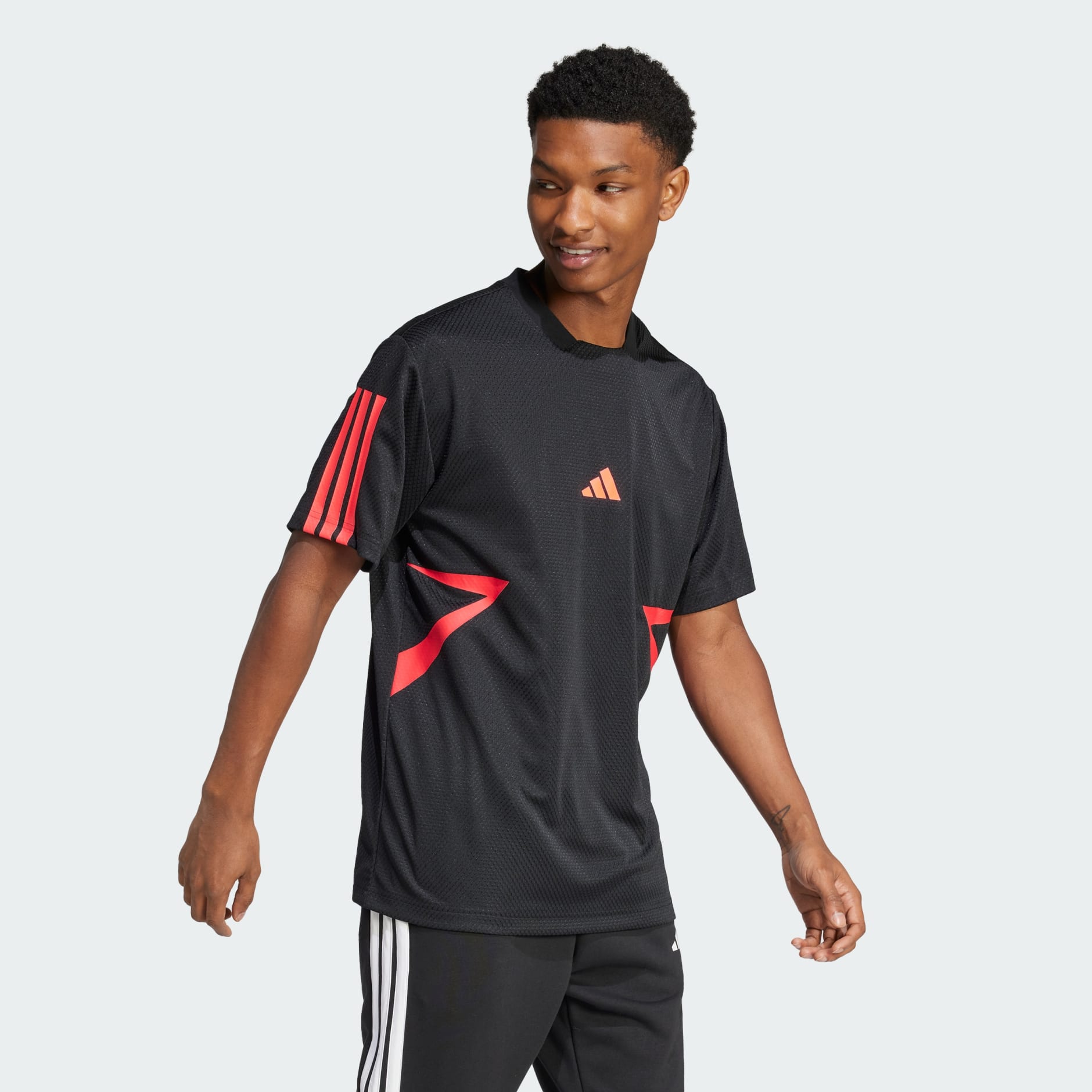 Clothing - House of Tiro Colourblock Tee - Black | adidas Oman