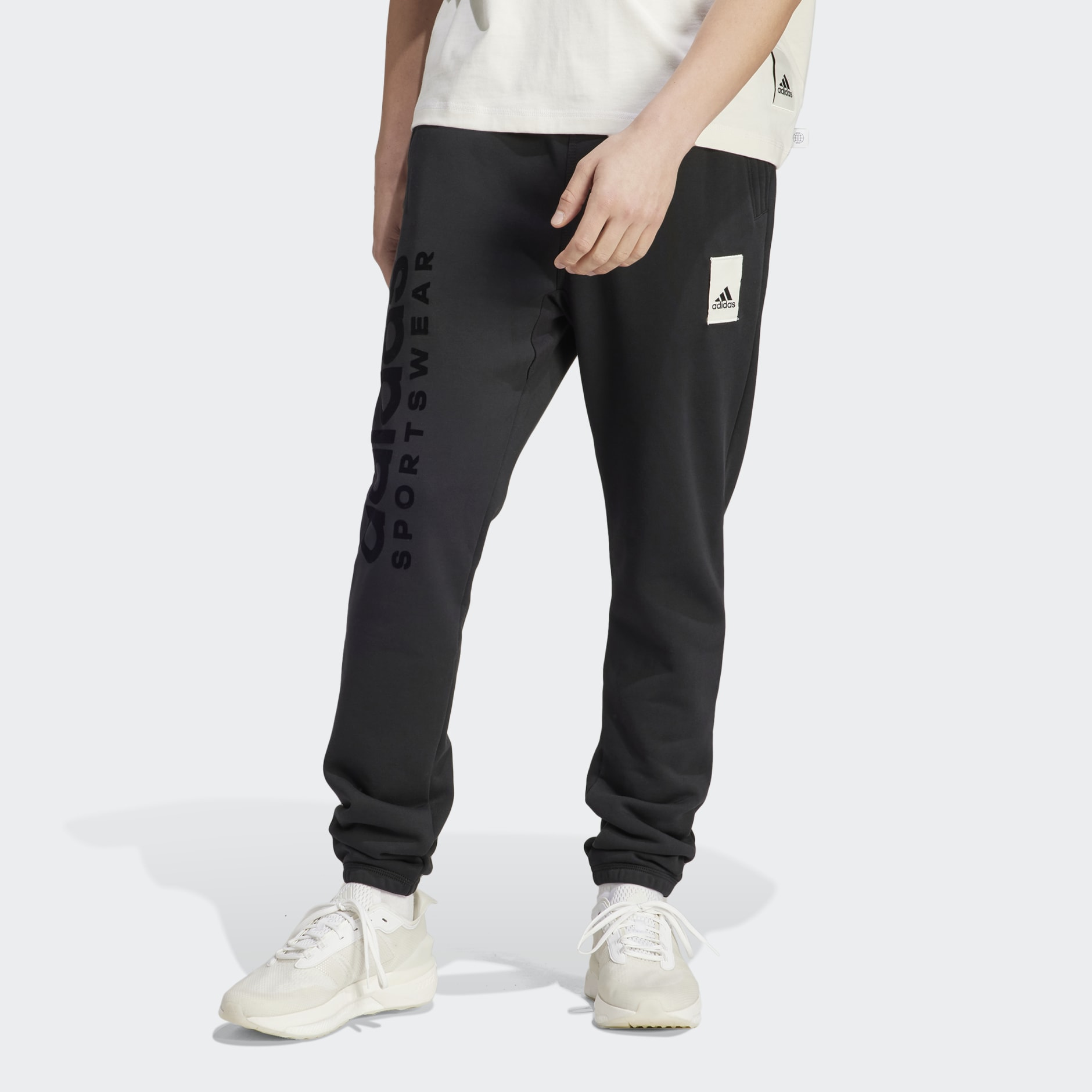 adidas Lounge Fleece Pants - Black | adidas UAE