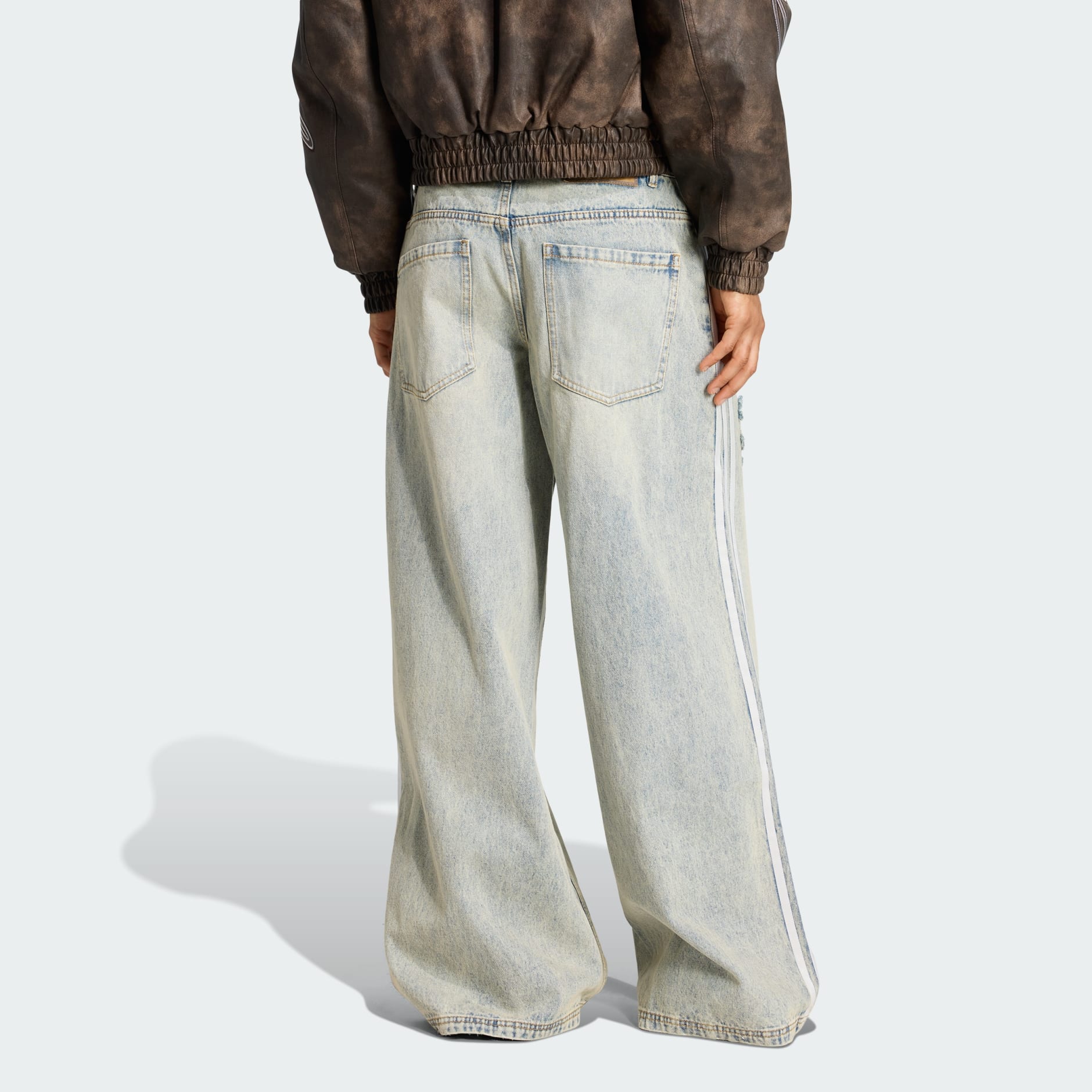 ADIDAS ORIGINALS LOOSE DENIM DESTRESSED Pants