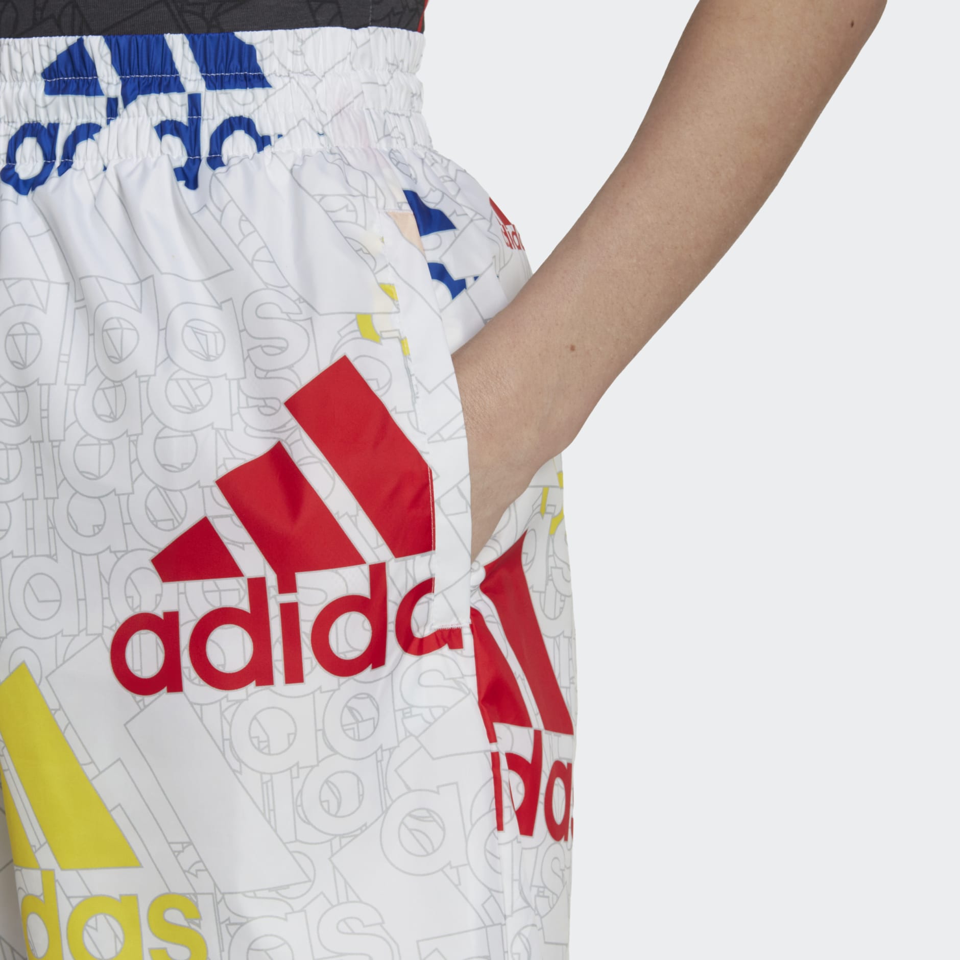 Essentials Multi-Colored Logo Loose Fit Woven Pants