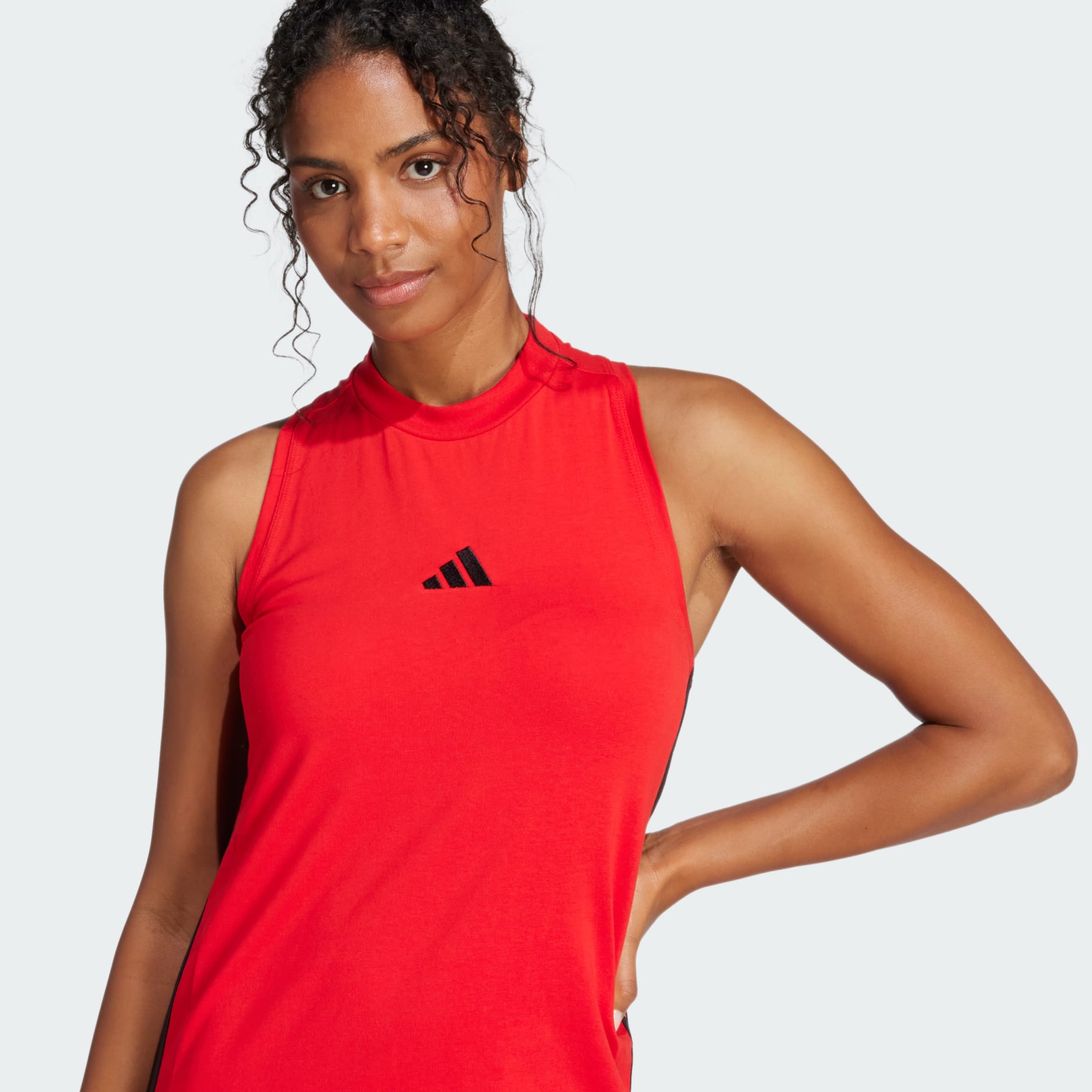 アディダスEssentials 3-Stripes Long Racerback Dress選択４色 Women's adidas Essentials 3-Stripes Long Racerback