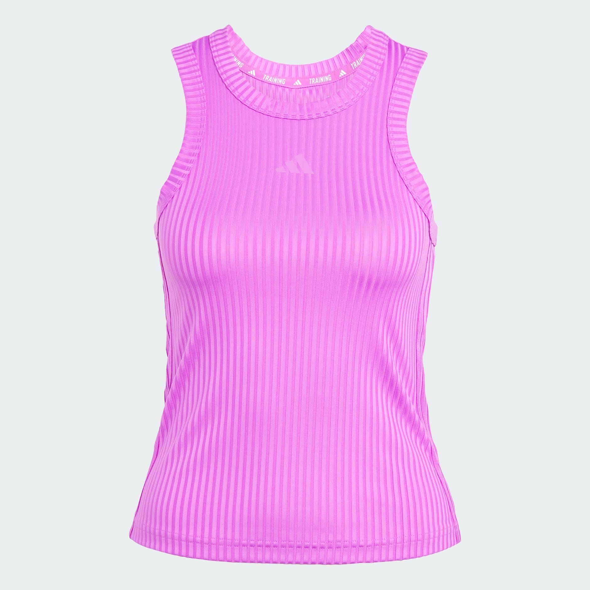 All Gym Seasonal Rib Tight Fit Tonal 3-Stripes Tank Top