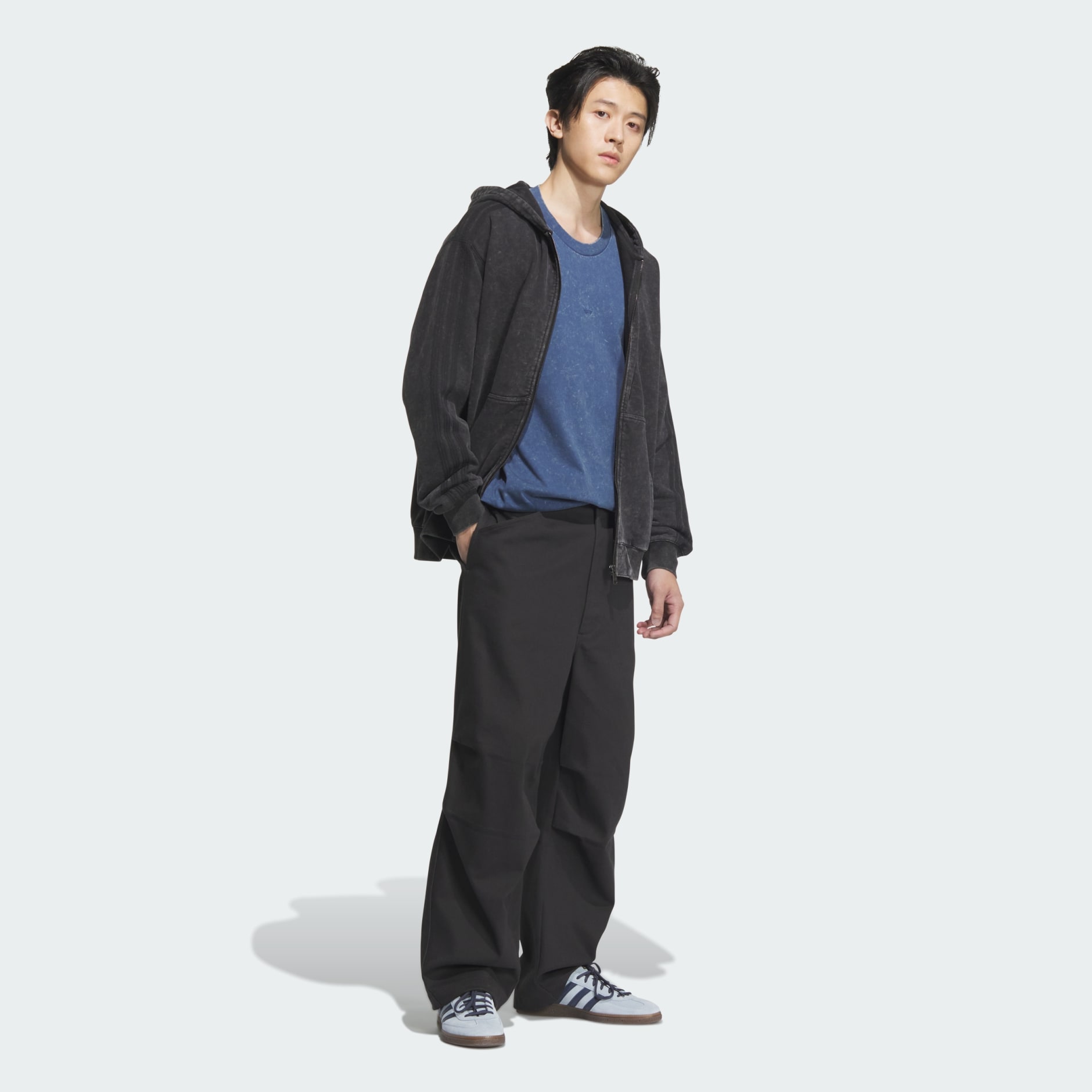 Washed Hooded Jacket - Black | adidas Hong Kong