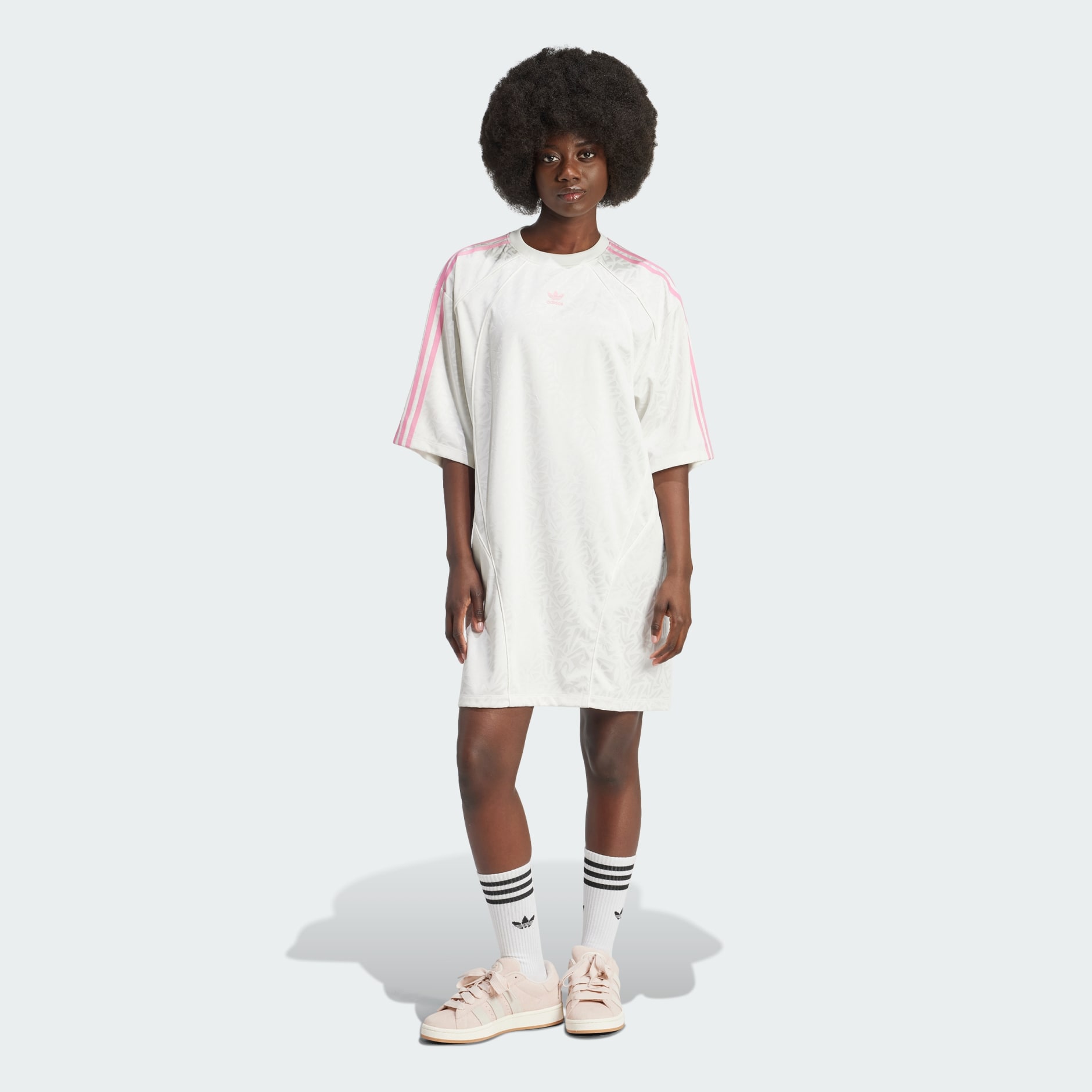 CLOTHING Oversized Tricot Tee Dress White adidas Oman