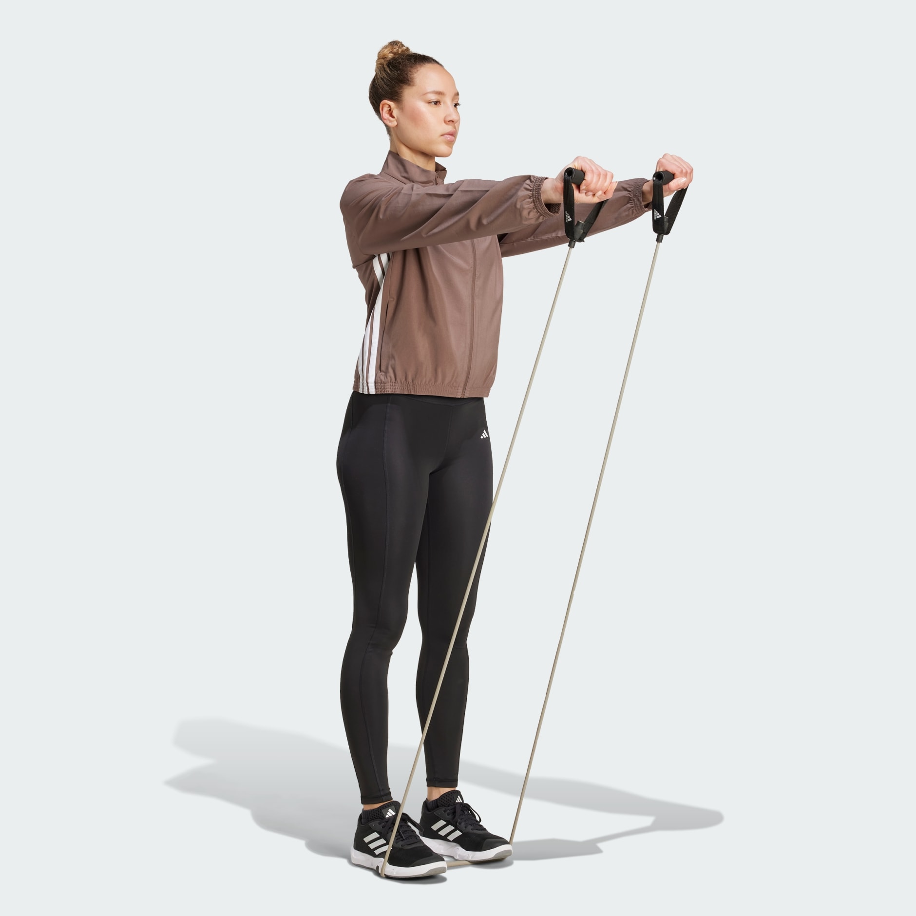 جاكيت Train Essentials 3-Stripes Woven Warm-Up