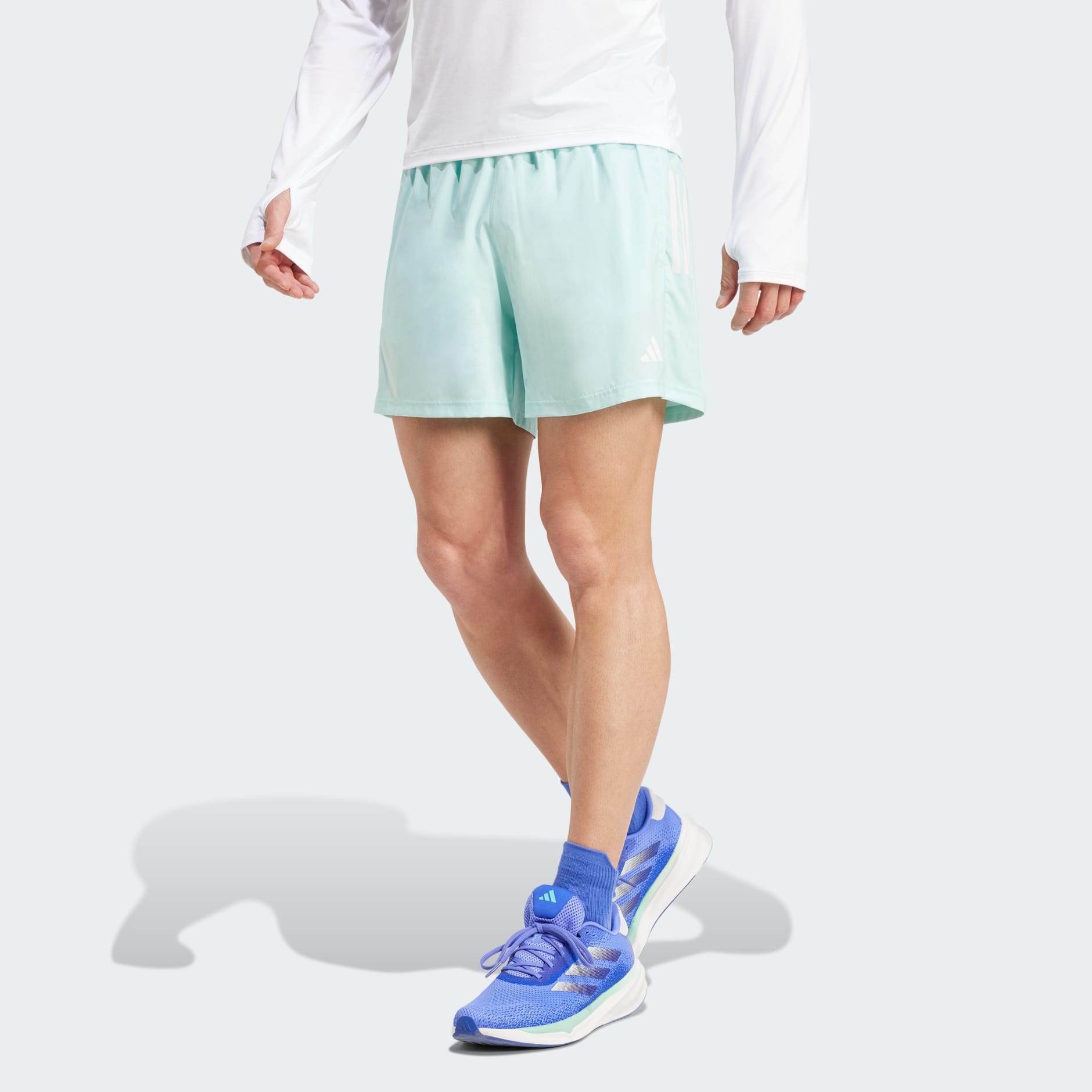 Clothing Own The Run Shorts Turquoise adidas South Africa