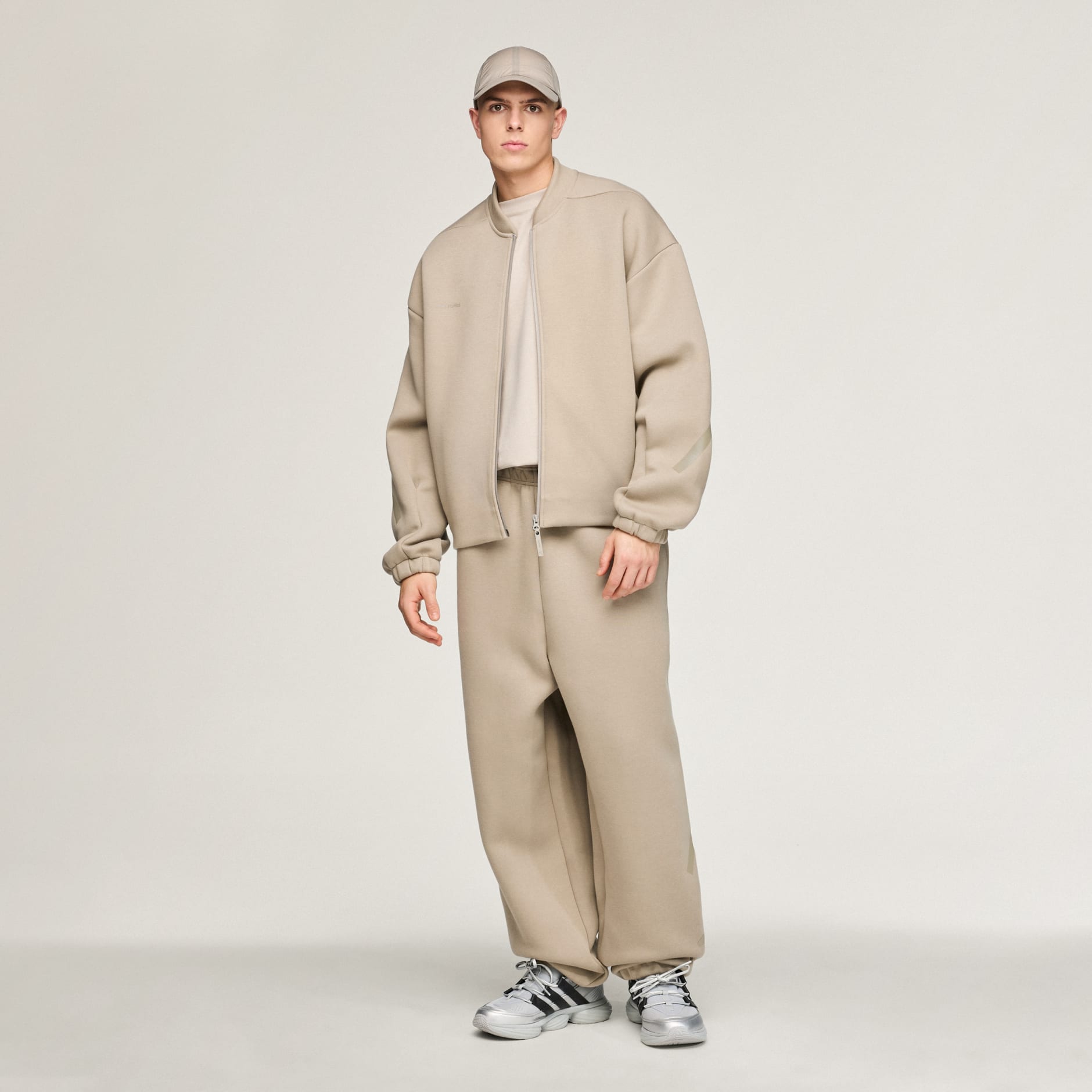 Pleteni gornji dio trenirke adidas x entire studios Z.N.E. Uniform s patentnim zatvaračem cijelom duljinom