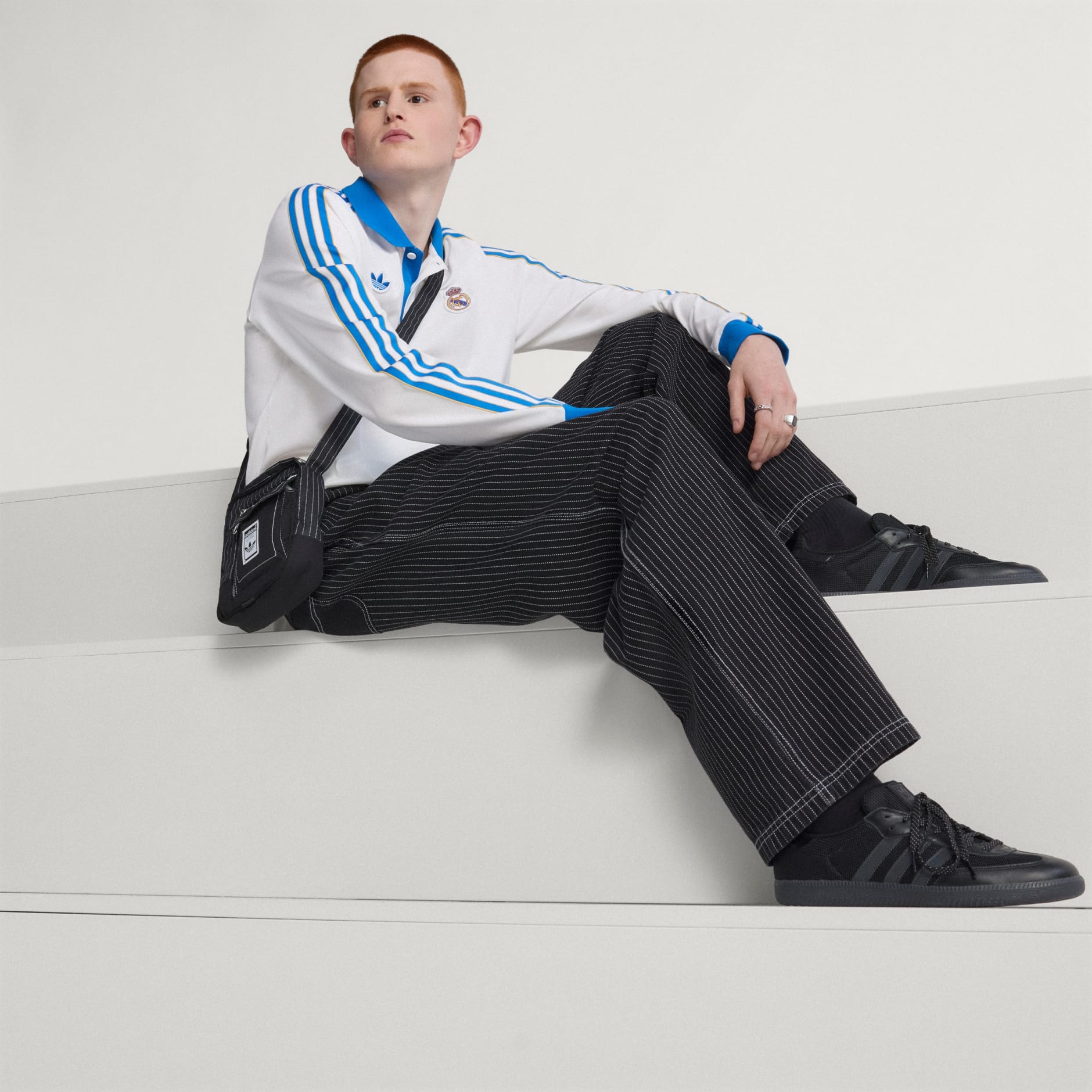 Real Madrid Terrace Icons Long Sleeve Polo Shirt