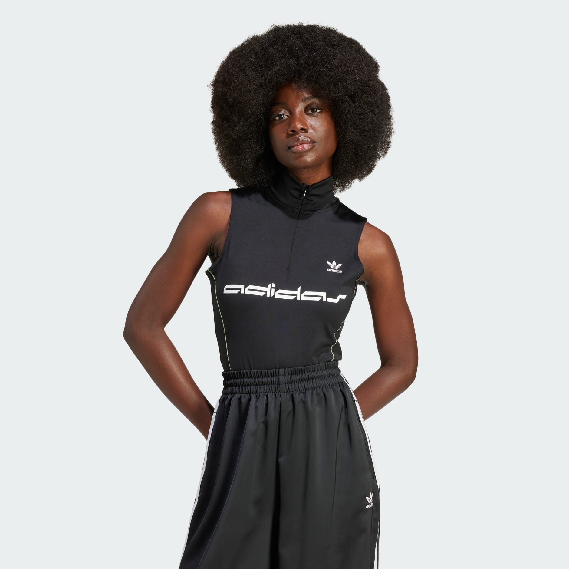 adidas Sleeveless Bodysuit - Black