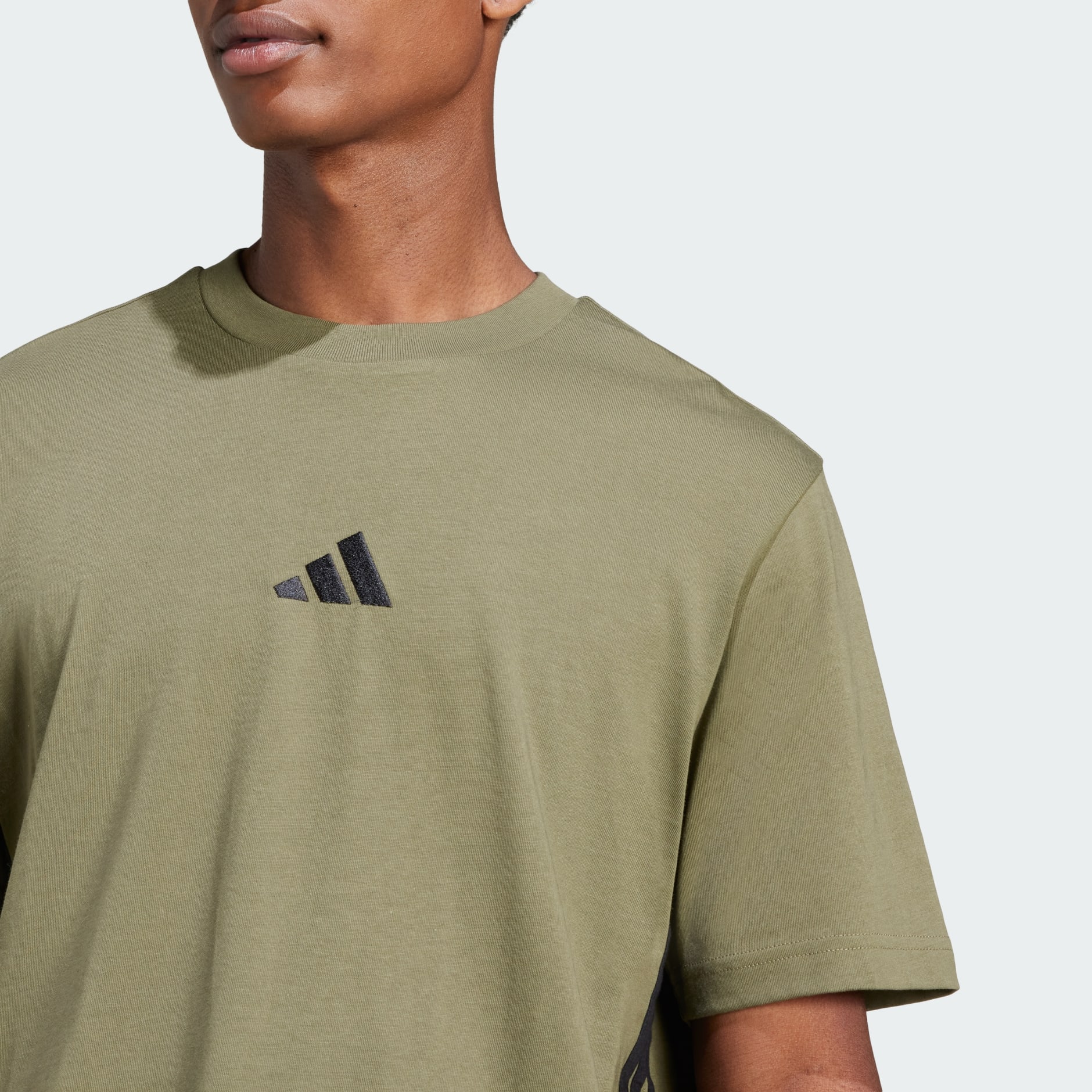 Essentials 3-Stripes Single Jersey Tee