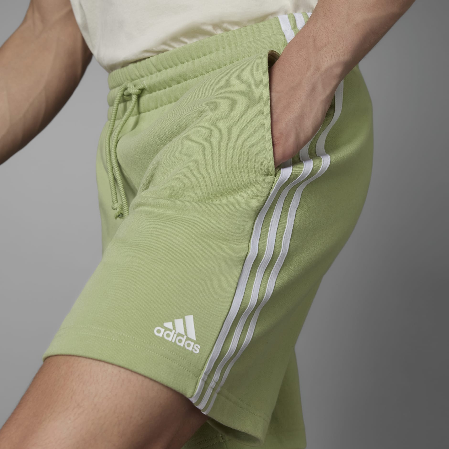 Grow Positivity Cotton 3-Stripes Shorts