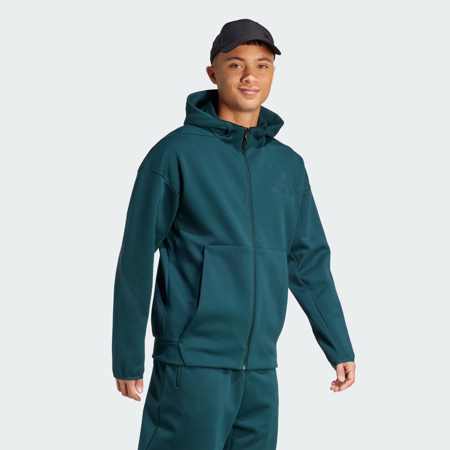 Nouvelle veste de survêtement à capuche entièrement zippée Z.N.E.