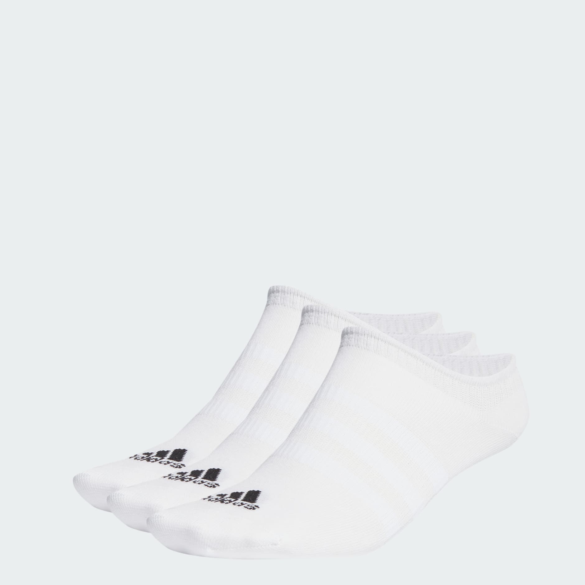 digerir Operación posible cambiar adidas Thin and Light No-Show Socks 3 Pairs - White | adidas OM