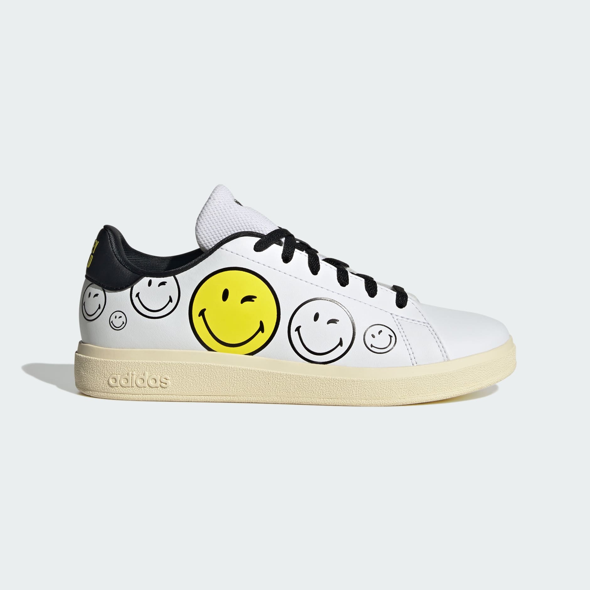 smile@です adidas adidas x Smiley Advantage Base 2.0 Shoes Kids - White