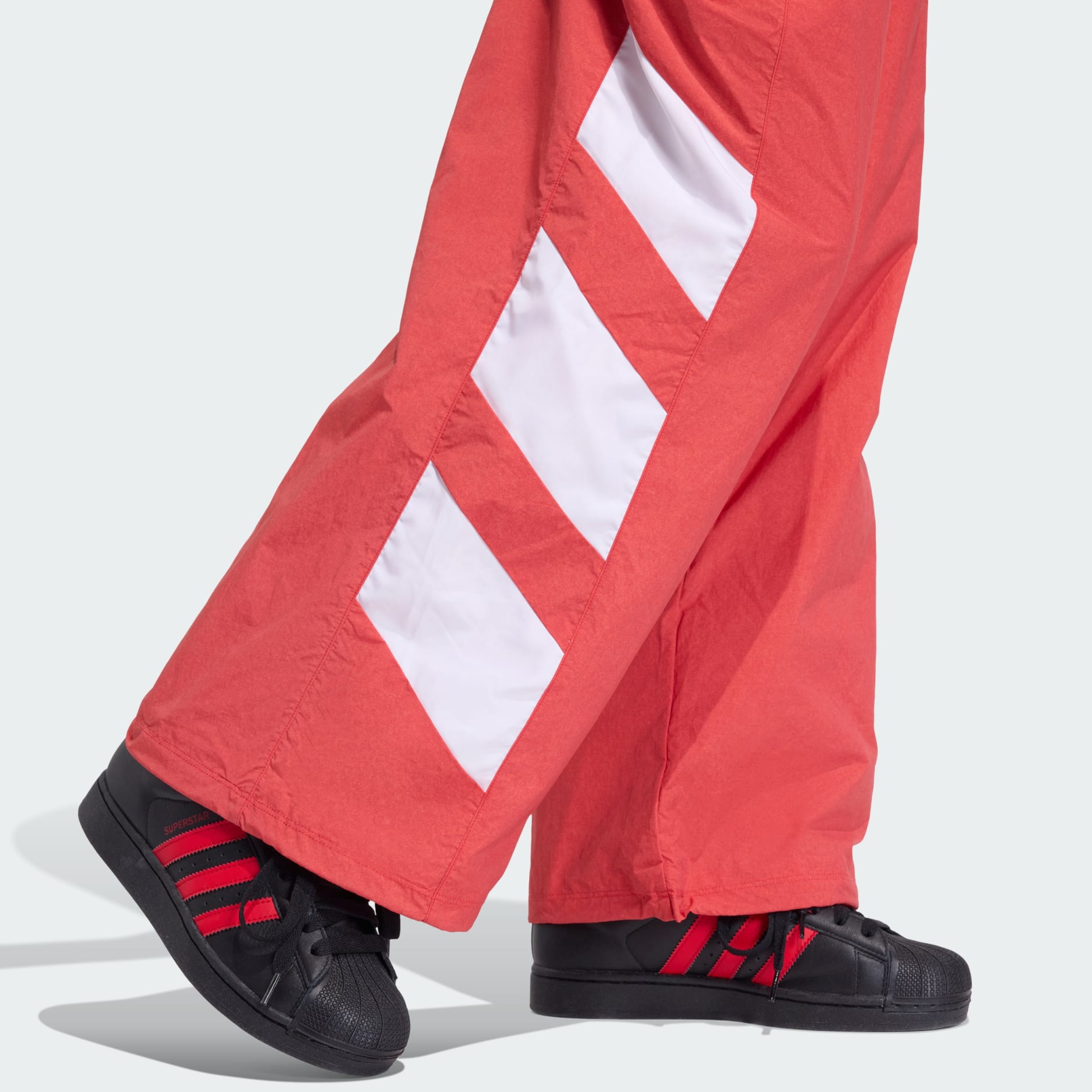 BLOCKED WASHED TRACK PANTS