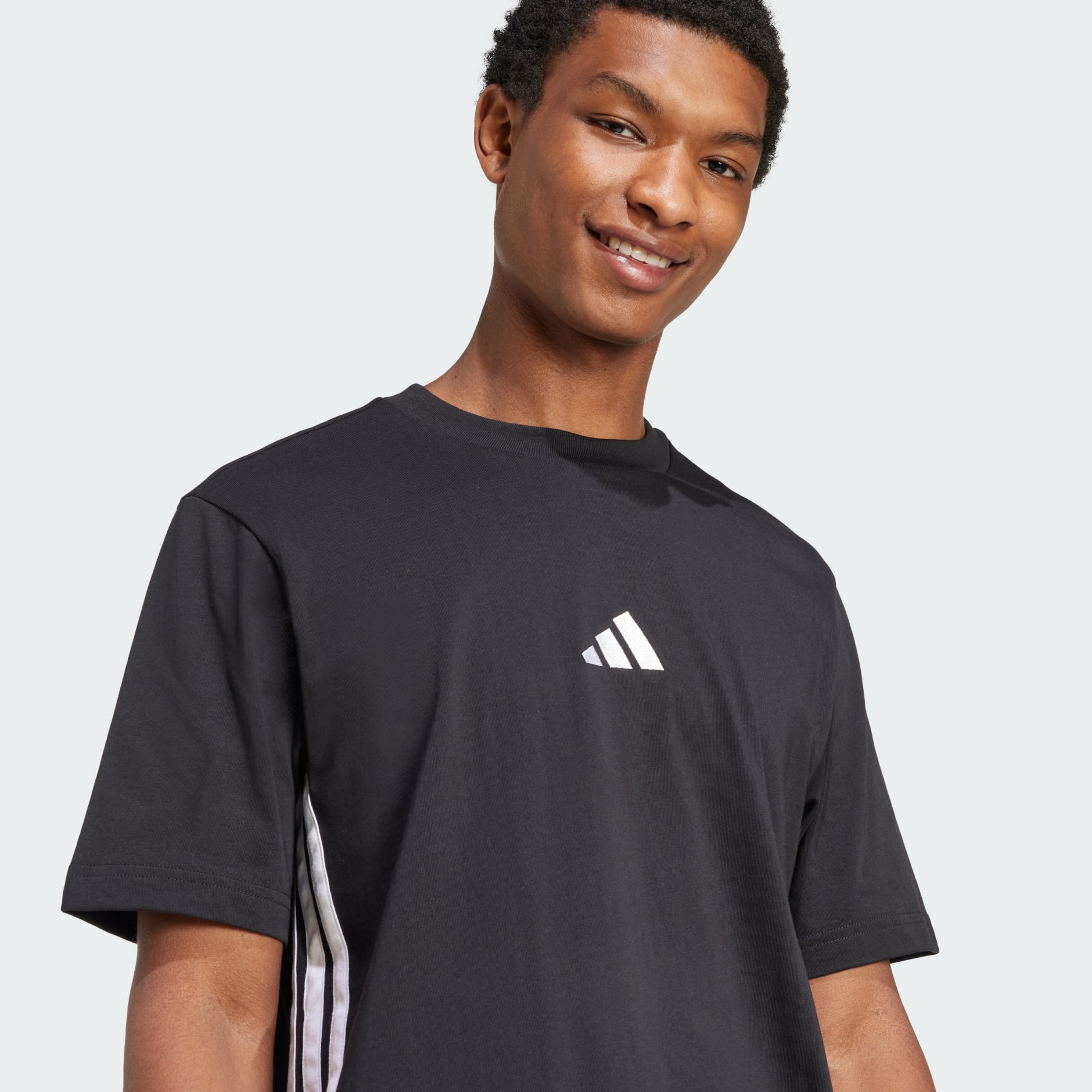 Essentials 3-Stripes Single Jersey Tee
