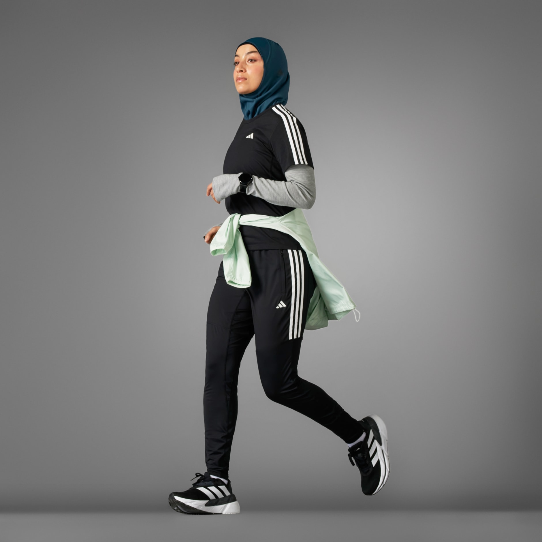 Own the Run 3-Stripes Tee