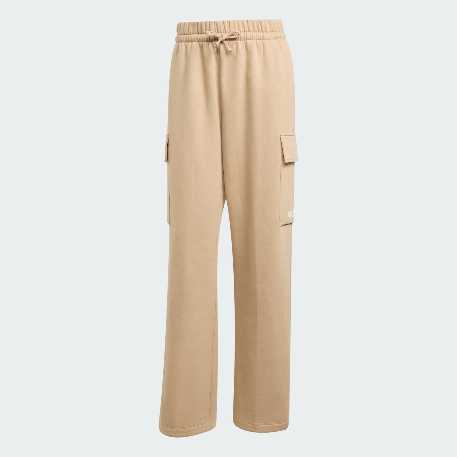 Pantaloni cargo din fleece Essentials, cu linii simple