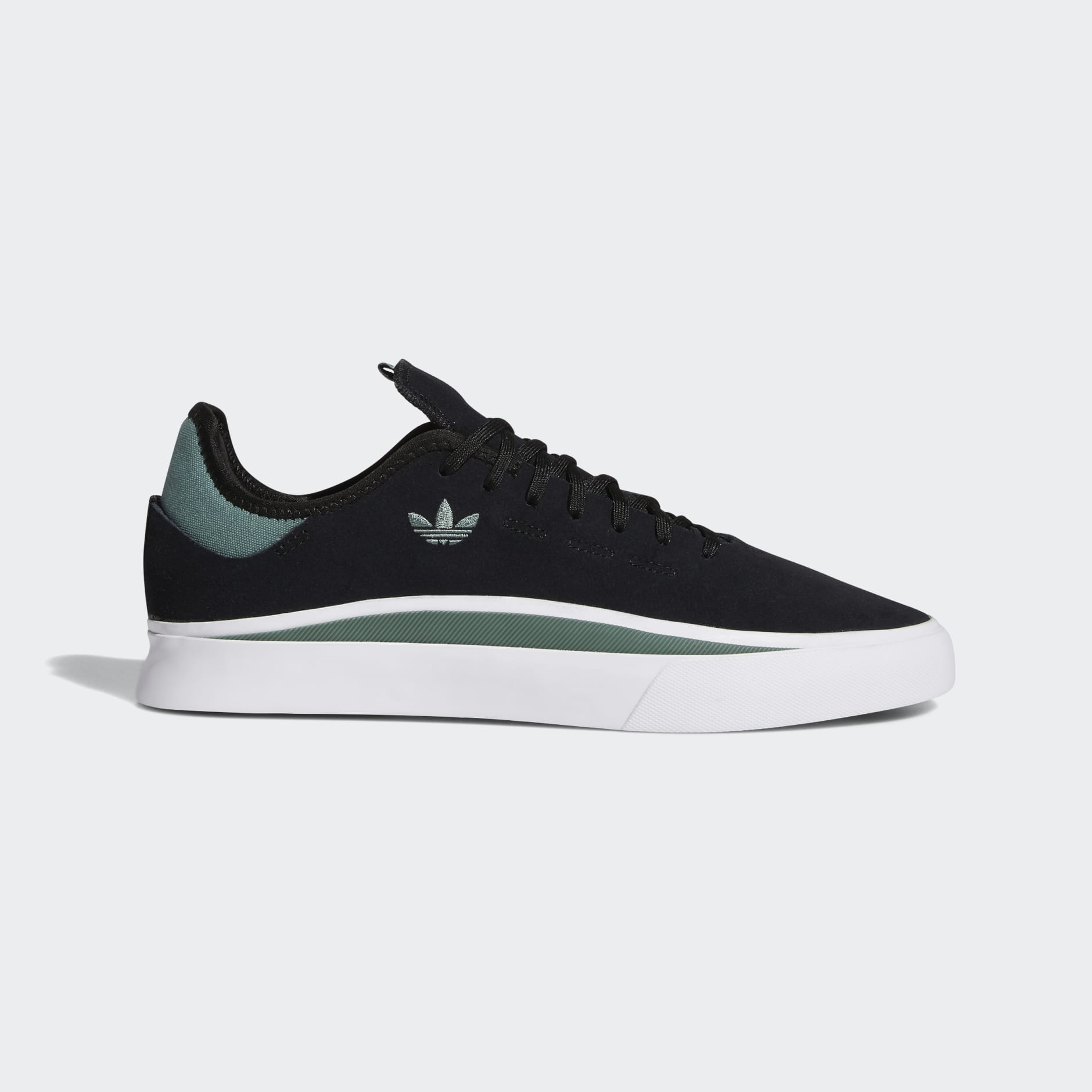 adidas originals sabalo sneakers in black suede