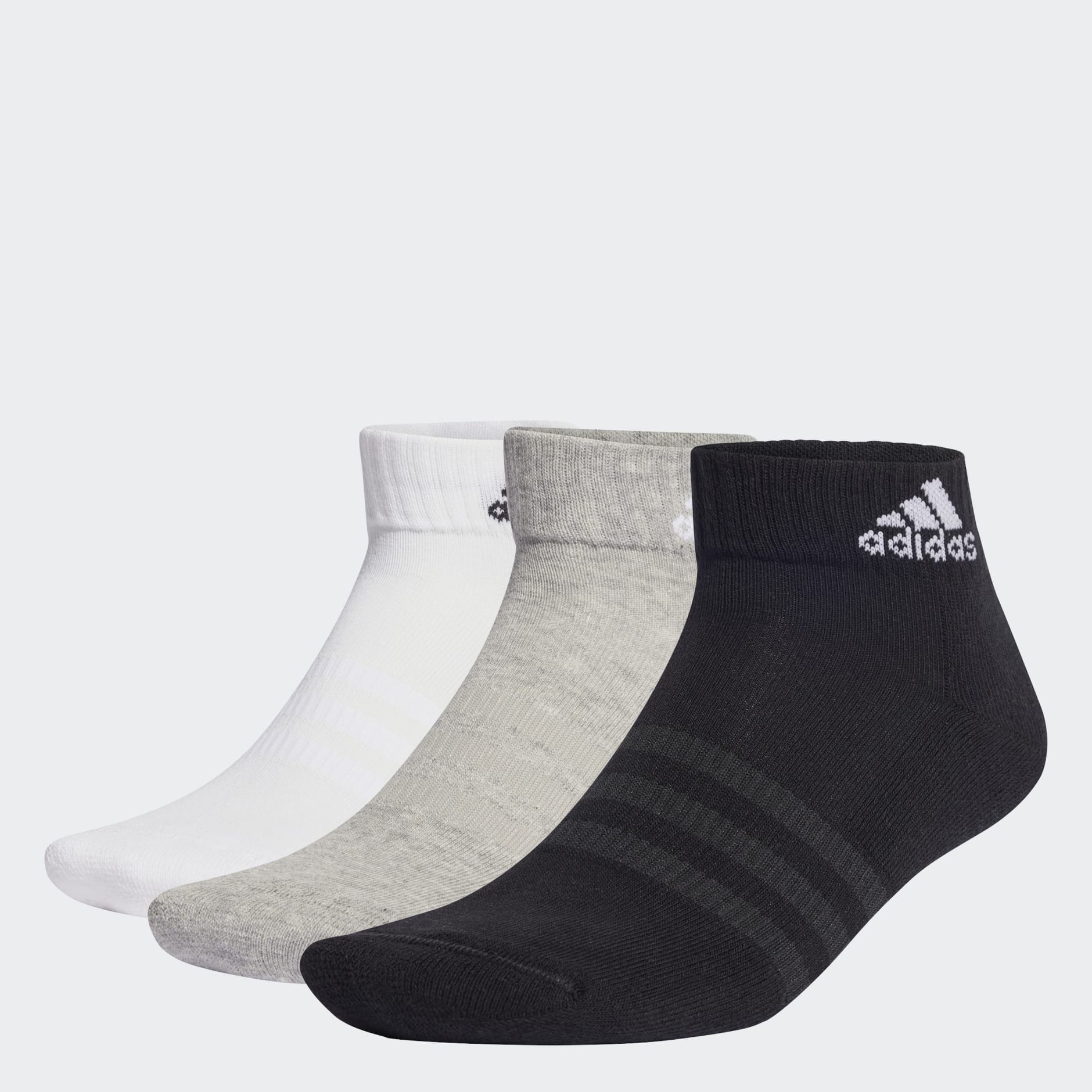 Accessories - Cushioned Sportswear Ankle Socks 6 Pairs - Grey | adidas ...